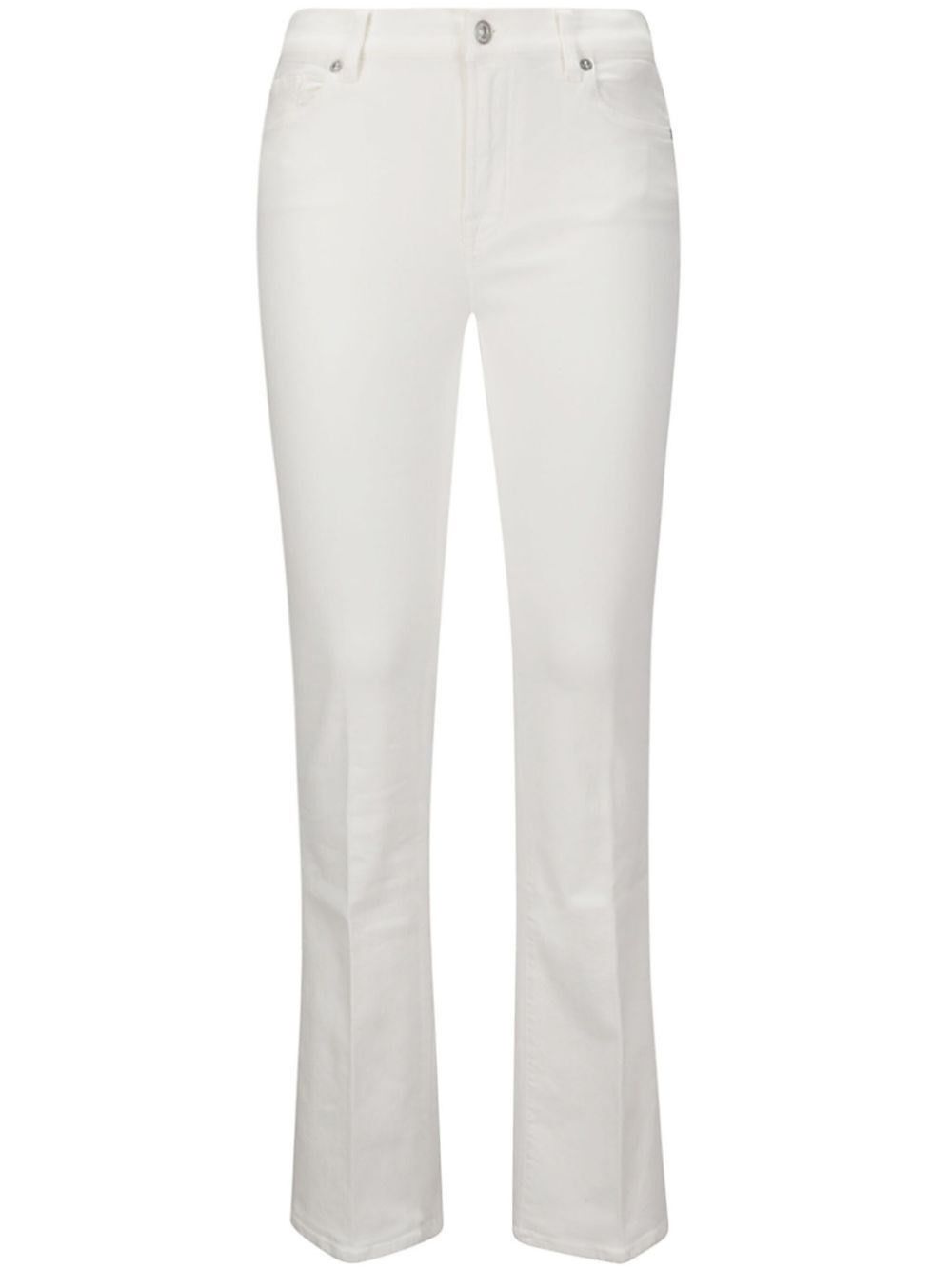 7 For All Mankind `Bootcut Cloud White` Jeans Size 28" / US 6 / IT 42 - 1 Thumbnail