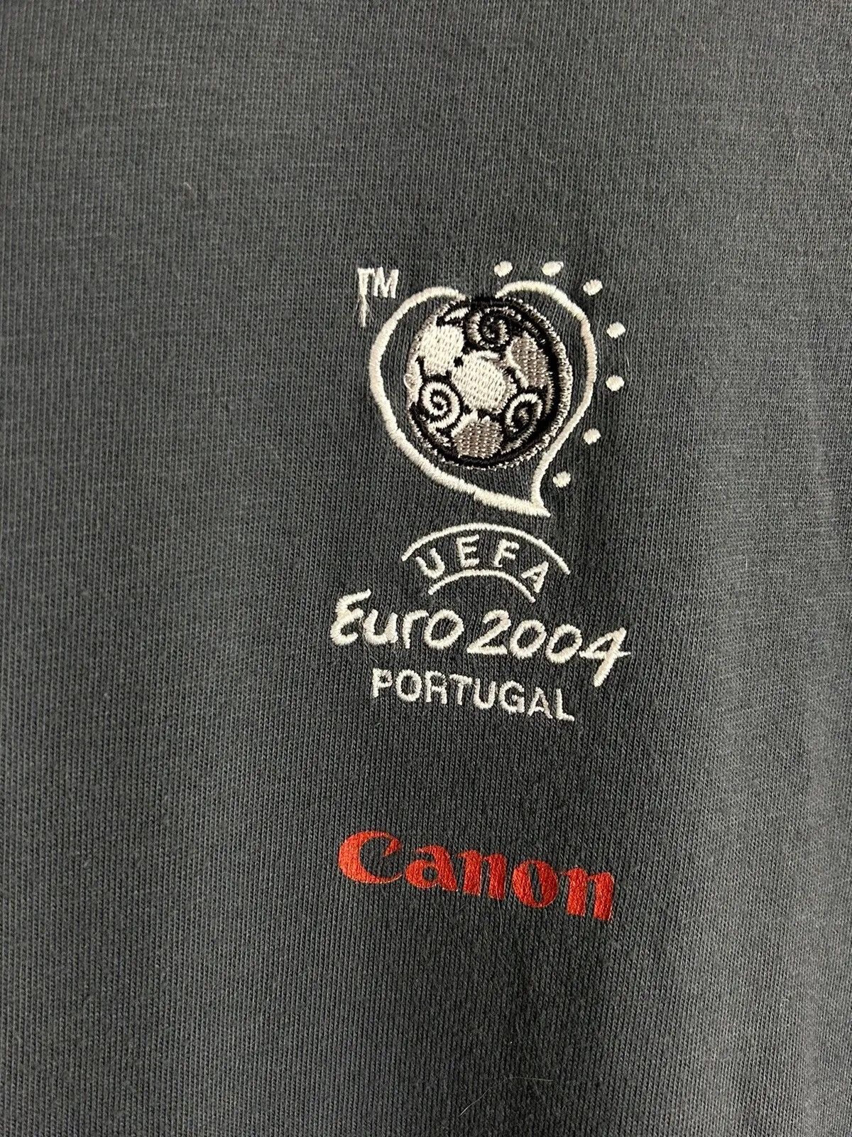 Adidas 00s Vintage Uefa 2004 Portugal Canon Adidas T-Shirt In Grey Size US XS / EU 42 / 0 - 4 Thumbnail