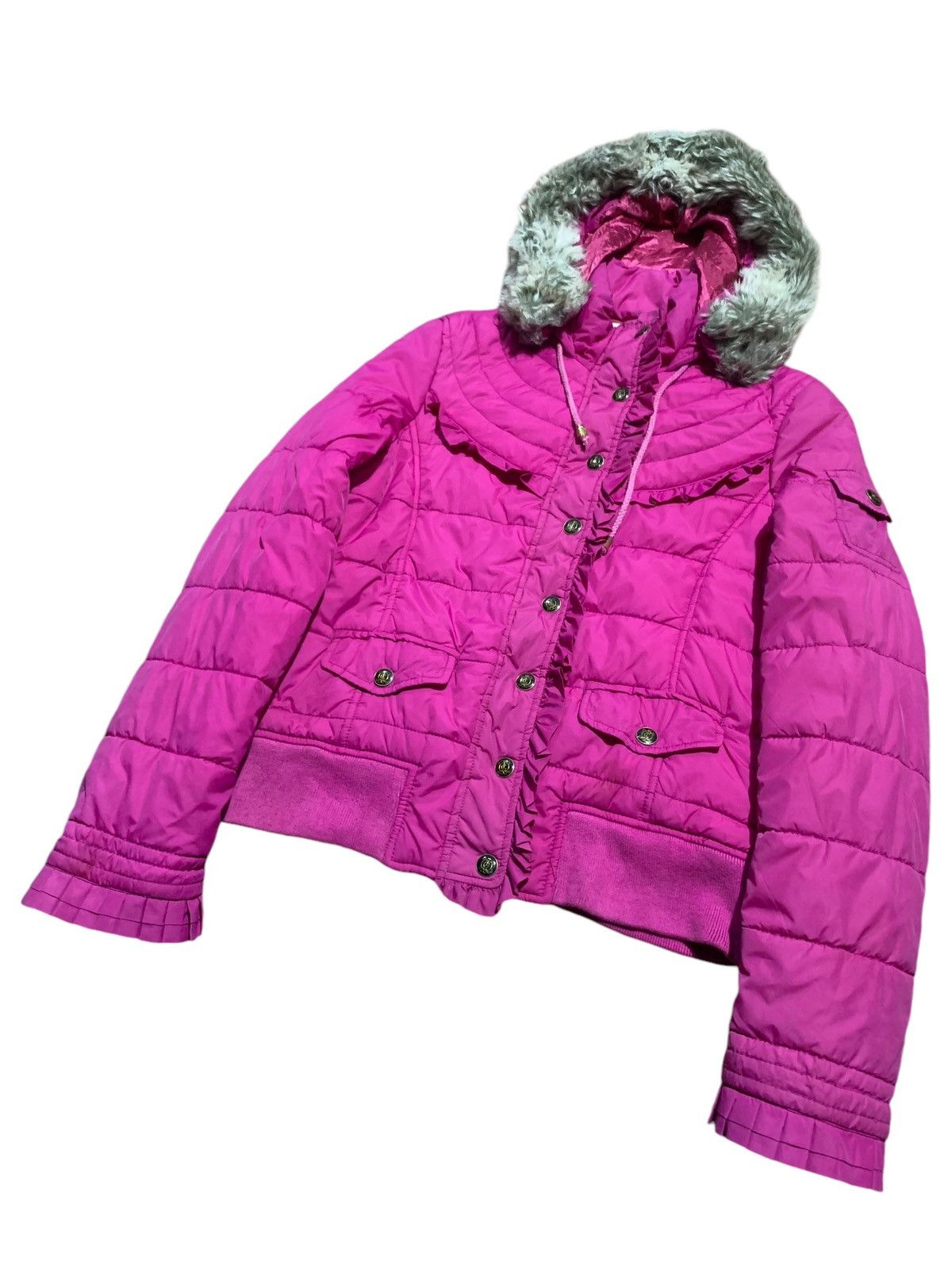 Juicy Couture × Juicy Couture Jeans Juicy Couture puffer fur jacket embroidery Size M / US 6-8 / IT 42-44 - 2 Thumbnail