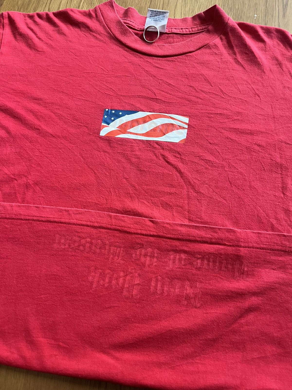Supreme Vintage SUPREME USA Flag Box Logo 2002’s Tshirt Size US M / EU 48-50 / 2 - 8 Thumbnail