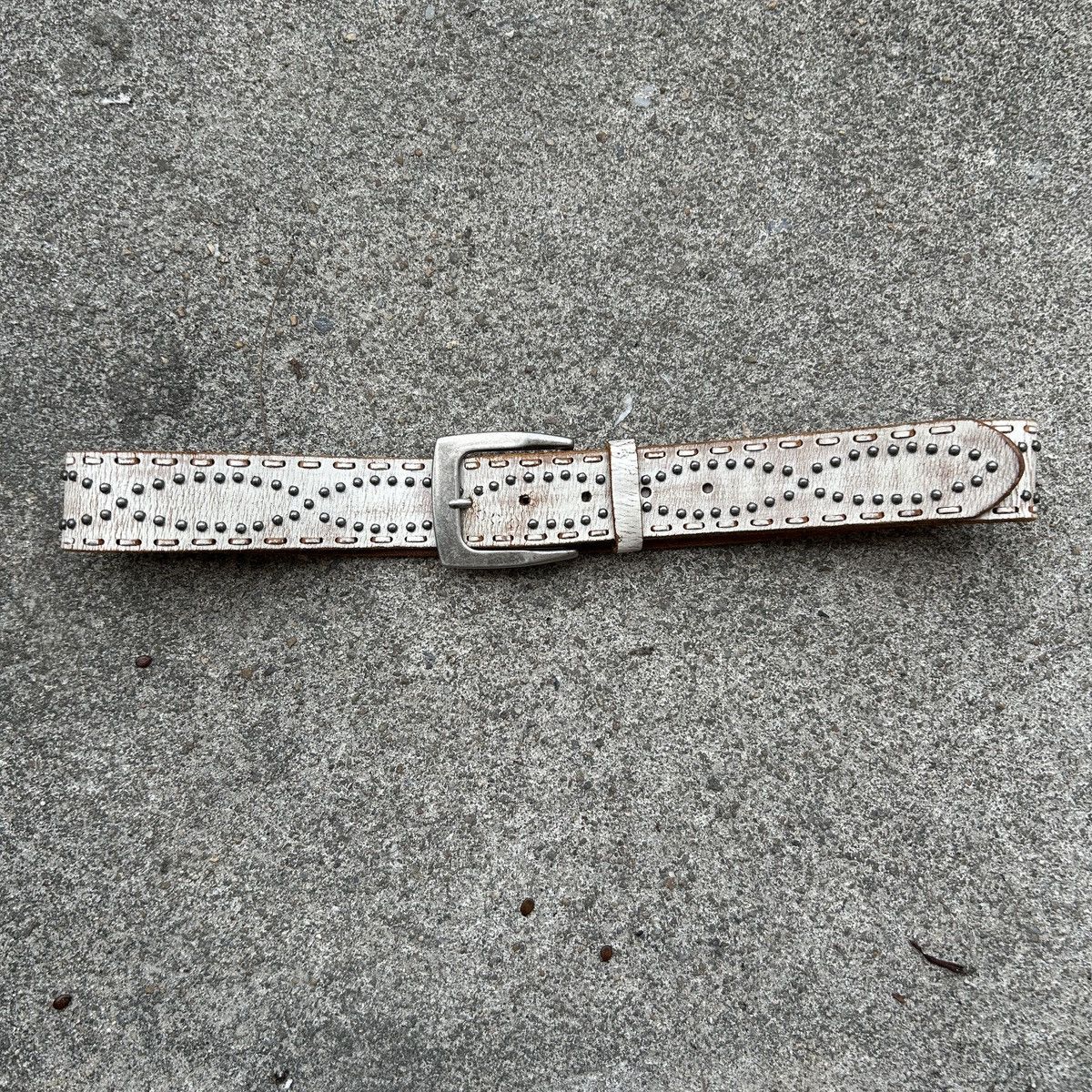 Vintage Vintage studded leather belt (Kapital Style) Size ONE SIZE - 4 Thumbnail