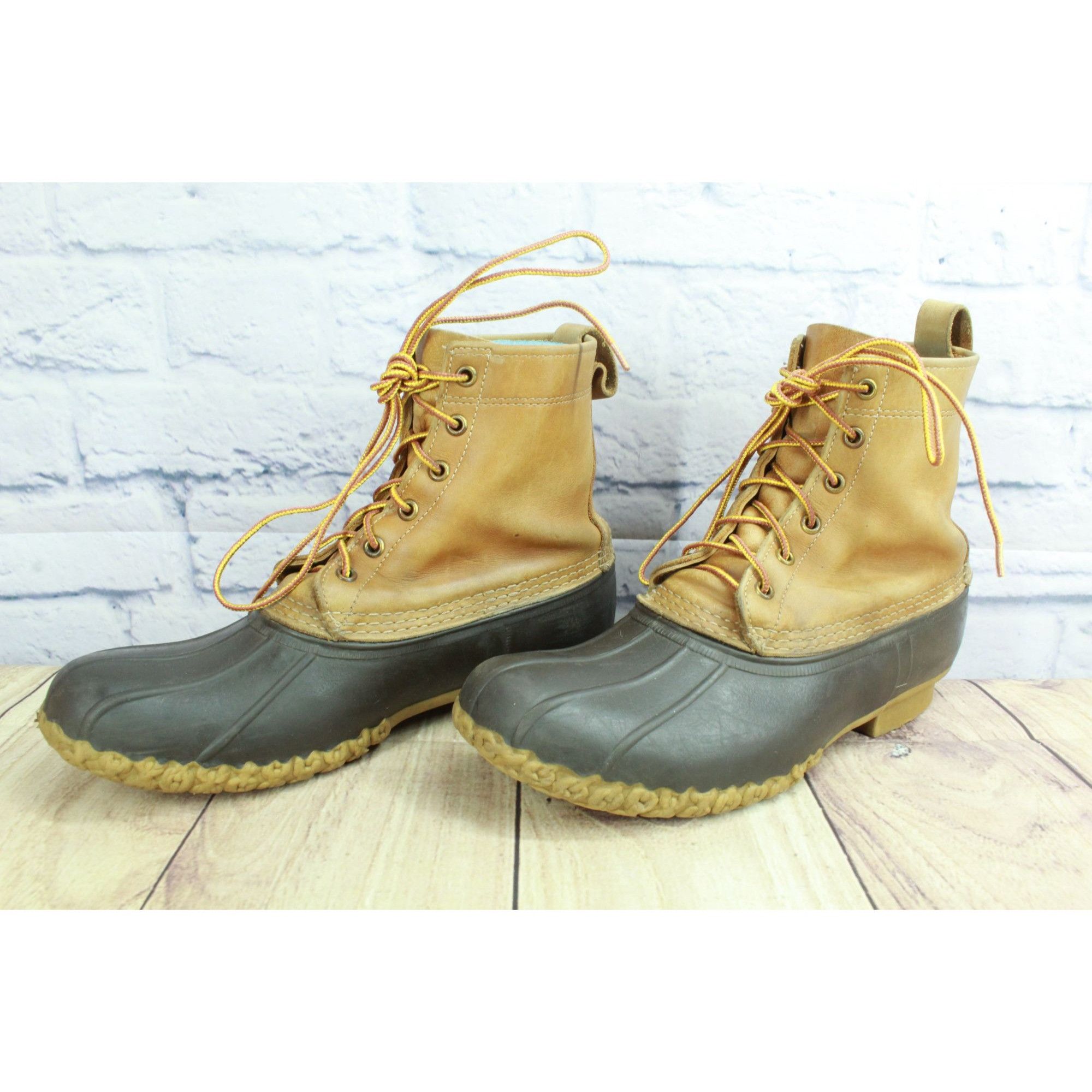 L.L. Bean LL Bean Men’s Brown Insulated Lace-Up Duck Boots Size 8 Size US 8 / EU 41 - 3 Thumbnail