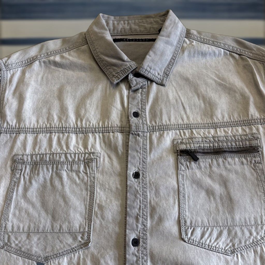 Sean John ホワイト ジャンパー L/XL Sean John Sean John Jacket White Full Zip Long Sleeve XXL