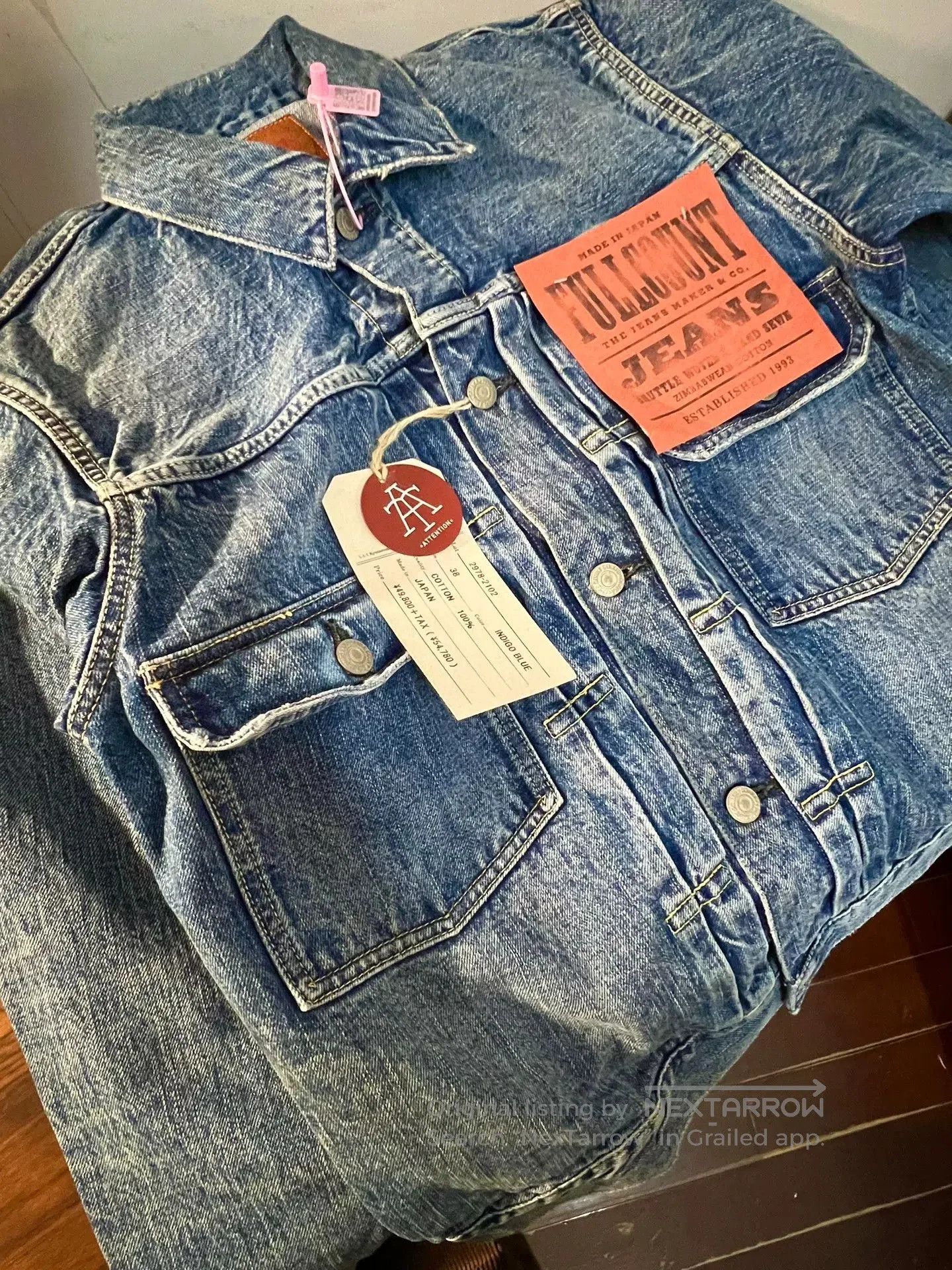 Full Count & Co. FULLCOUNT Dartford Classic Denim Jacket. Size US M / EU 48-50 / 2 - 7 Thumbnail