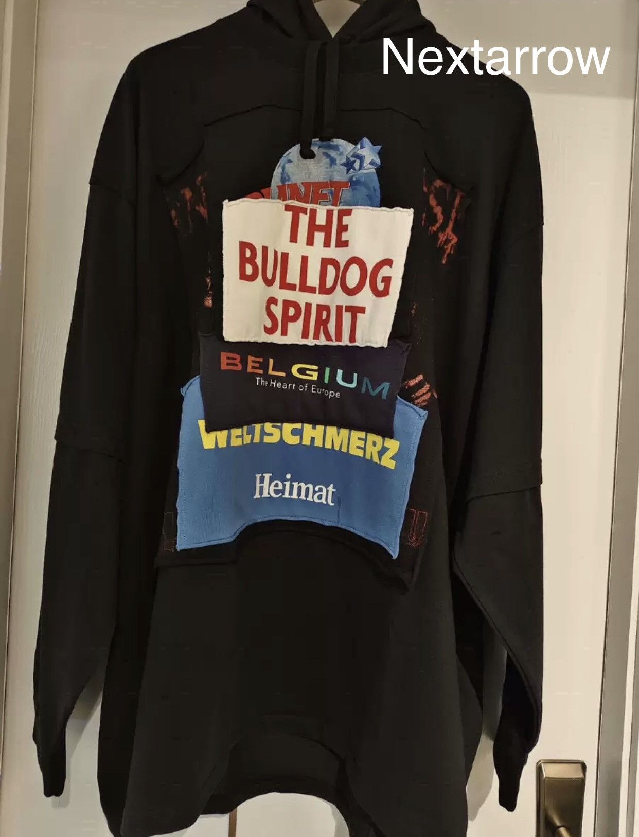 Vetements Patch Hoodie | Grailed