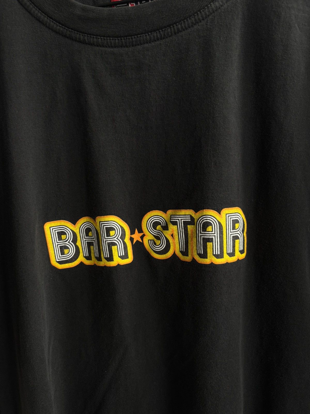 Other Vintage Bar Star Taint Faded Black T-shirt Streetwear Baggy Size US XL / EU 56 / 4 - 2 Thumbnail