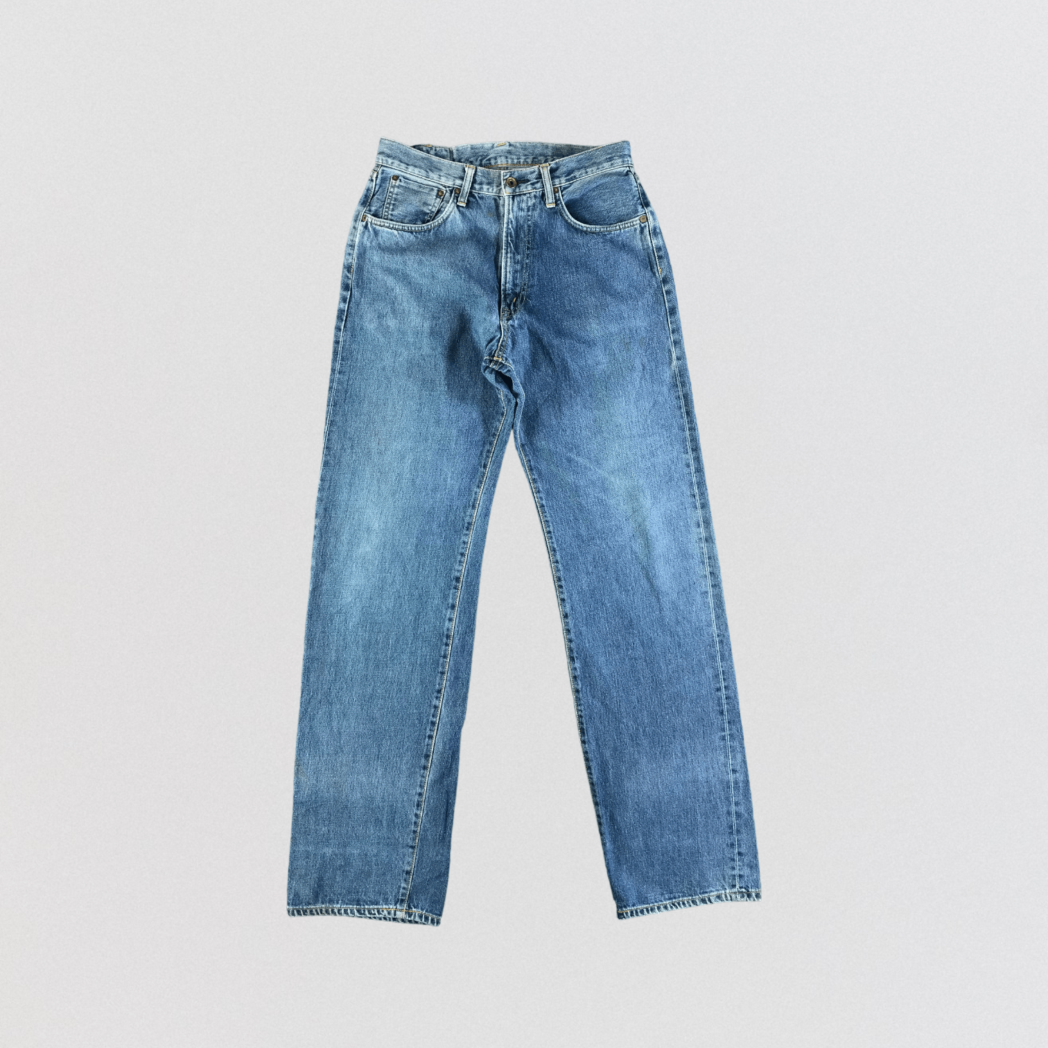 Edwin Vintage Blue Wash Edwin 505 Selvedge Jeans-JM3659 Size US 31 - 1 Thumbnail