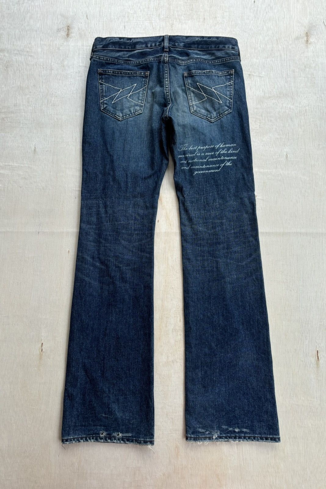 Hysteric Glamour × If Six Was Nine × Japanese Brand Vintage Distressed Denim Ifsixwasnine Lgb Style Jeans Size US 33 - 2 Thumbnail
