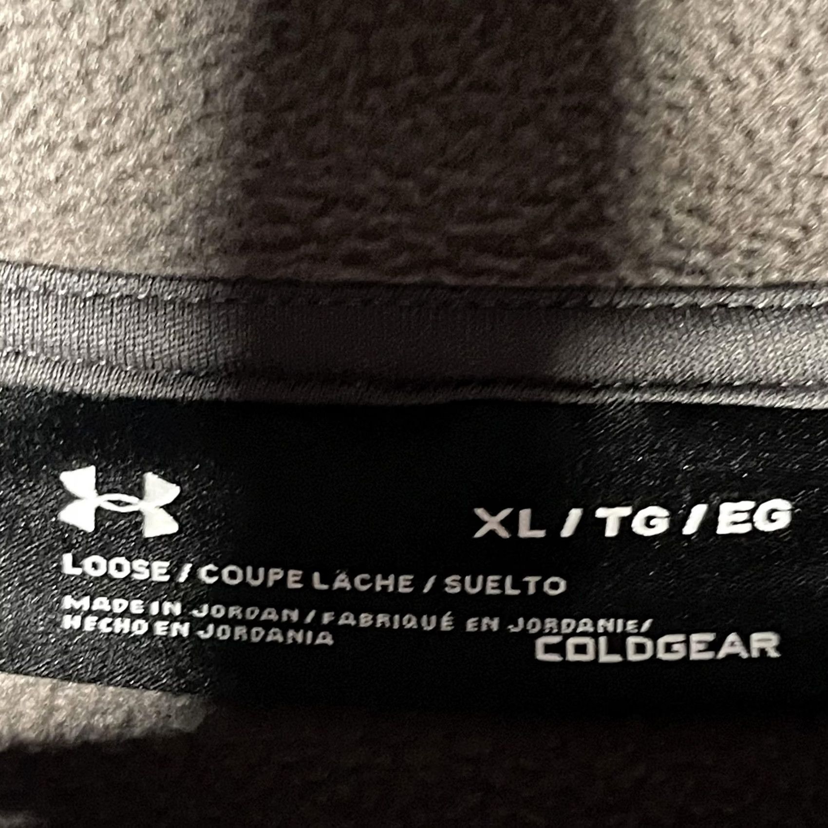 Under Armour Under Armour Hoodie Mens XL Gray ColdGear Loose Logo Pullover Sweatshirt Training Gym Running Blank? Size US XL / EU 56 / 4 - 4 Thumbnail