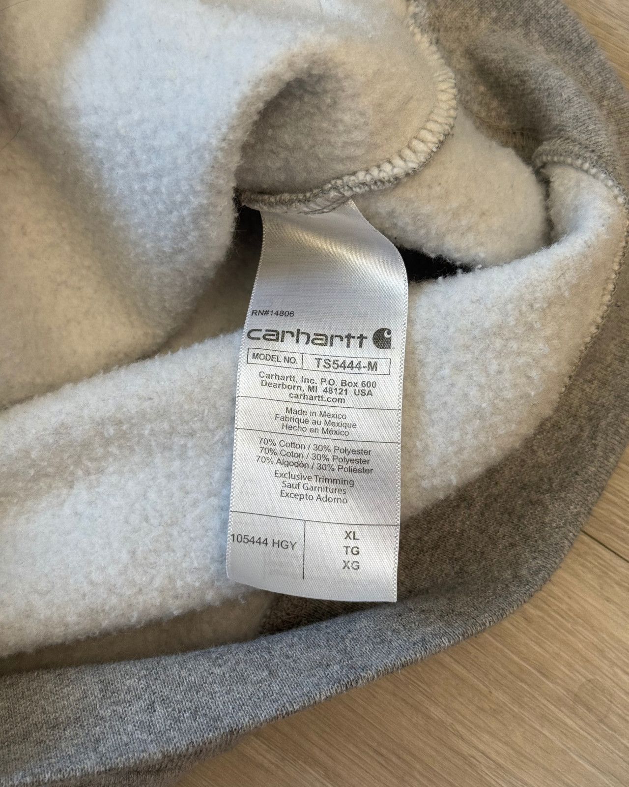 Carhartt Carhartt Loose Fit Boxy Gray Crewneck Sweatshirt - Size XL Size US XL / EU 56 / 4 - 7 Thumbnail