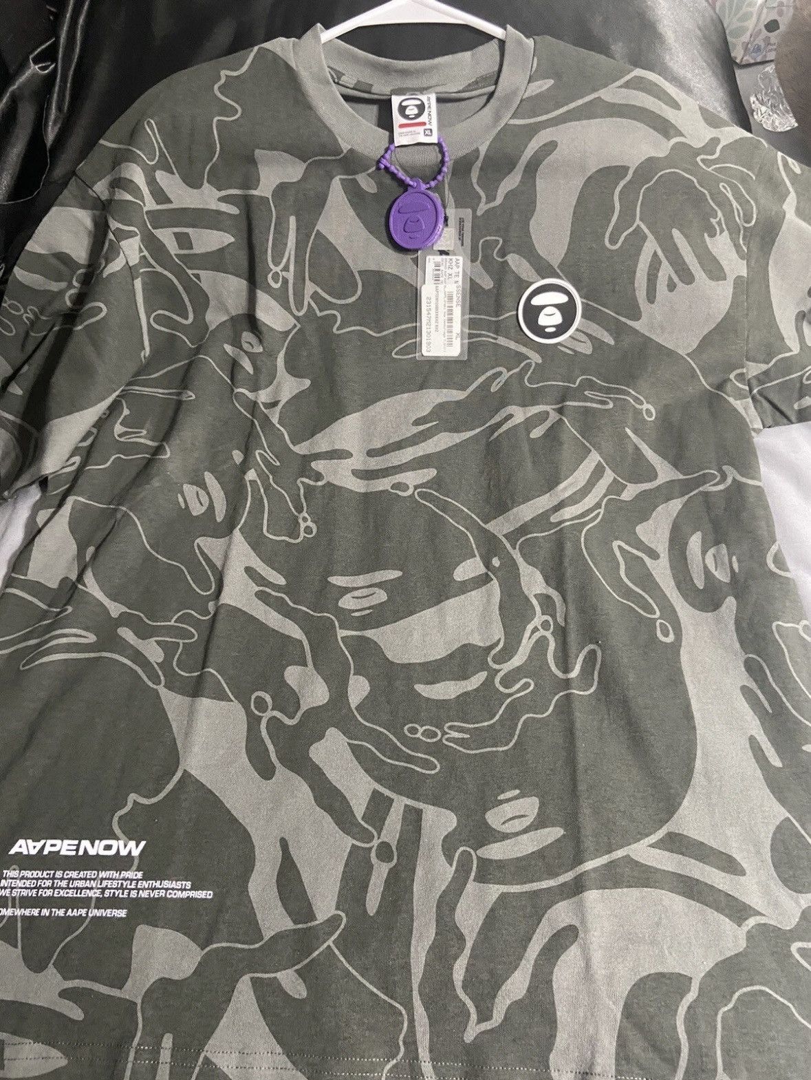 Aape Aape By A Bathing Ape now camo t-shirt in khaki Size US XL / EU 56 / 4 - 1 Thumbnail