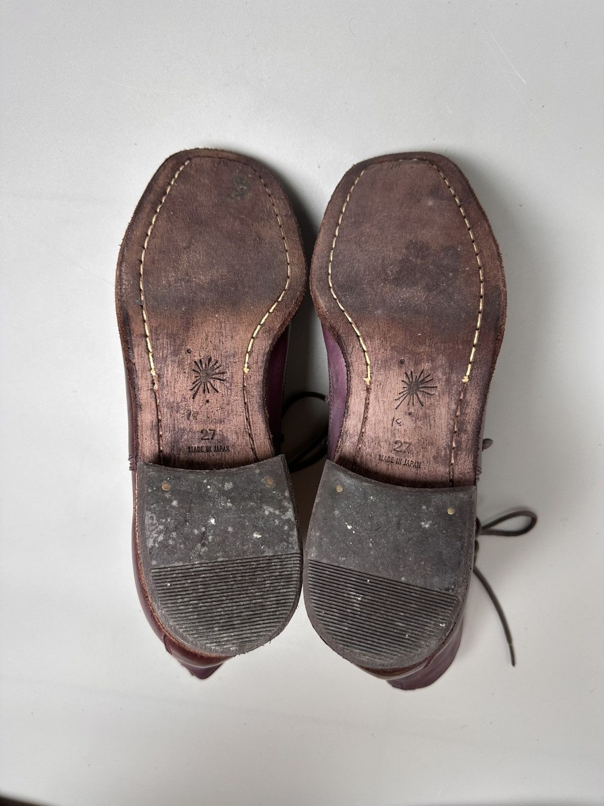 Maison MIHARA YASUHIRO Early 2000's - Purple Wrinkled Combat Boot Size US 10.5 / EU 43-44 - 6 Thumbnail