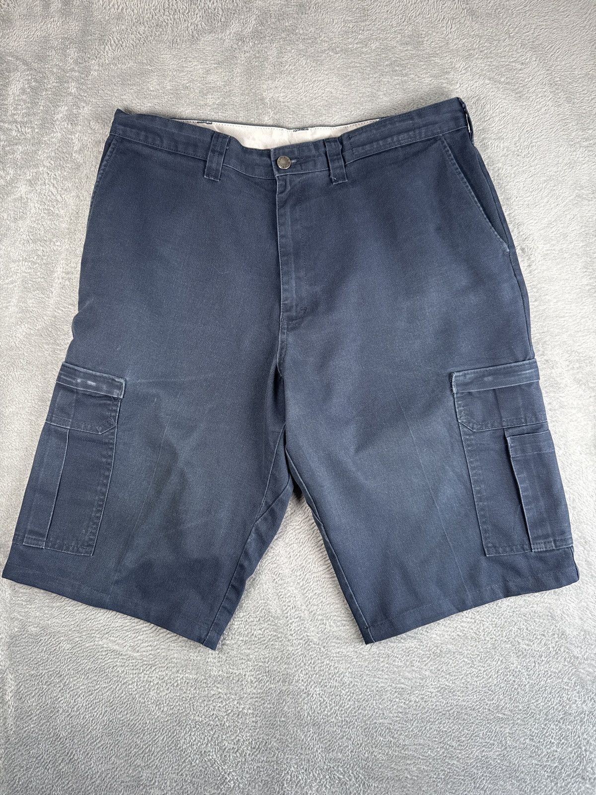 Dickies × Vintage Navy Dickies Long Baggy Loose Fit Shorts y2k