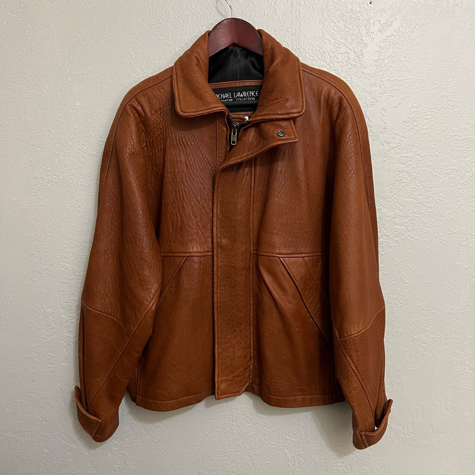 Vintage Michael Lawrence Signature Brown Leather Jacket USA Sz M 90s Size US M / EU 48-50 / 2 - 1 Thumbnail