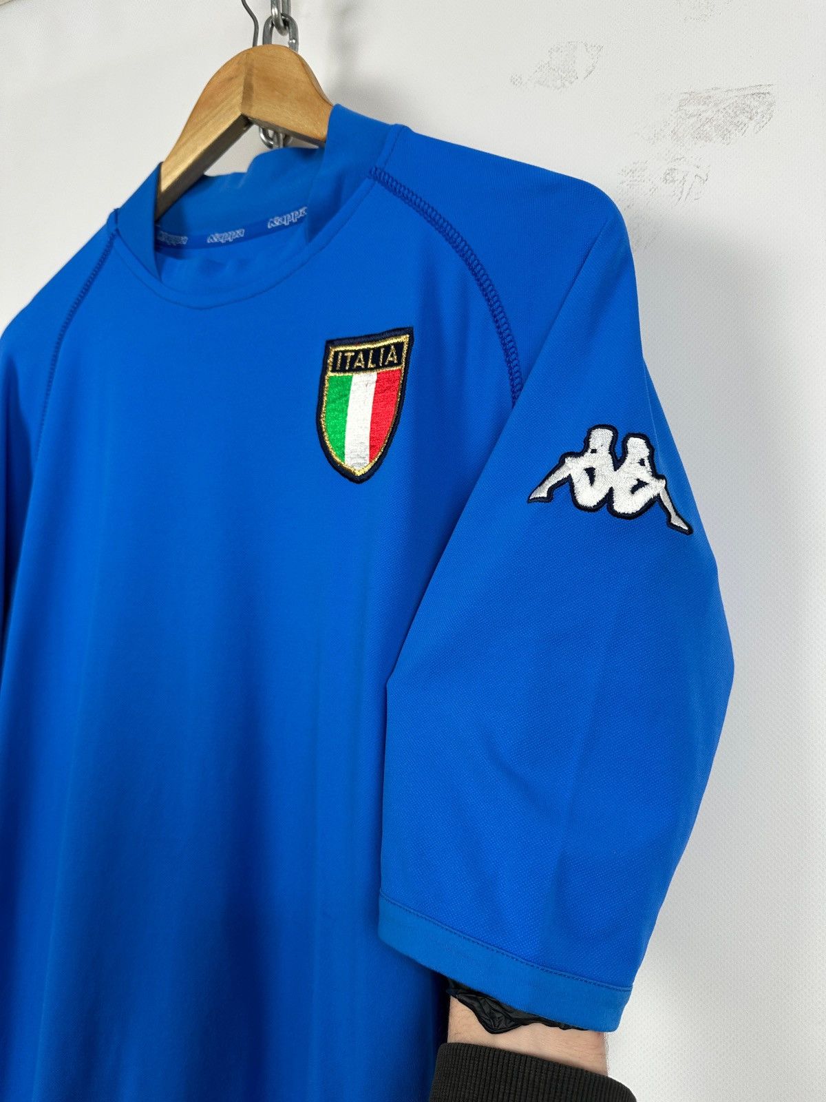 Kappa 2000-2003 Kappa Italy National Team Home Soccer Jersey Size US XL / EU 56 / 4 - 9 Thumbnail