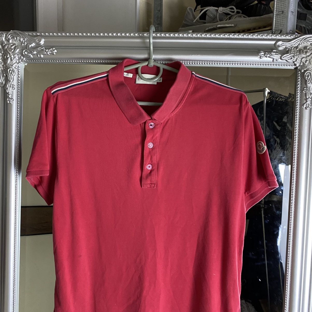 Moncler Moncler Polo Shirt Luxury L size Size US L / EU 52-54 / 3 - 2 Thumbnail