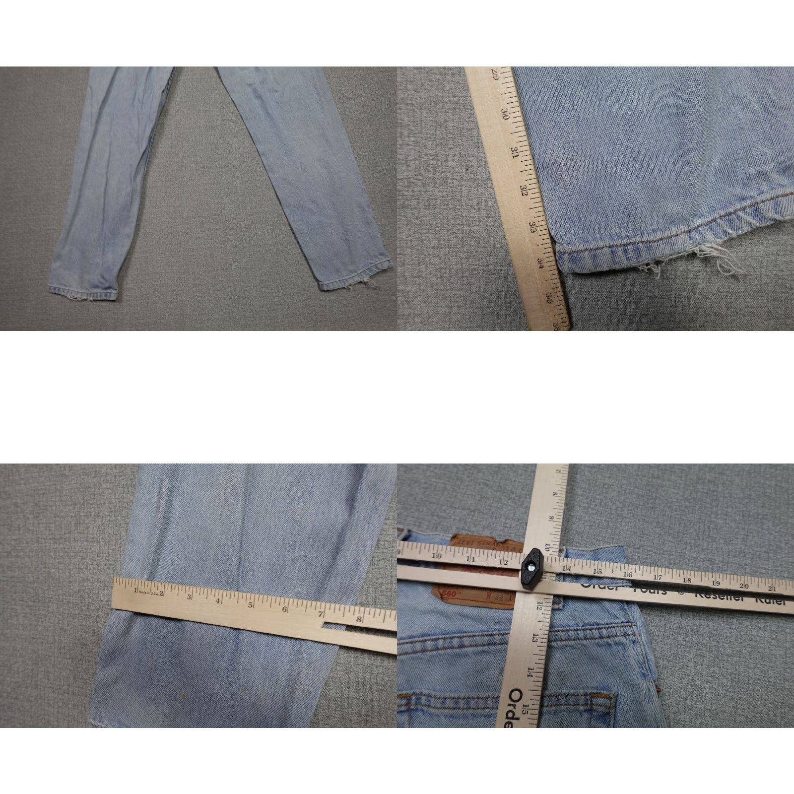 Levi's VINTAGE Levi's 560 Jeans Men 32x34 Blue Baggy Light Denim Loose Fit Tapered Leg Size US 32 / EU 48 - 8 Thumbnail