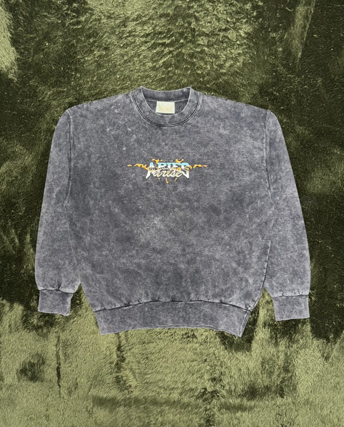 Aries [L] ARIES Stone Wash Chrome Logo Sweatshirt washed Grey Size US L / EU 52-54 / 3 - 1 Thumbnail