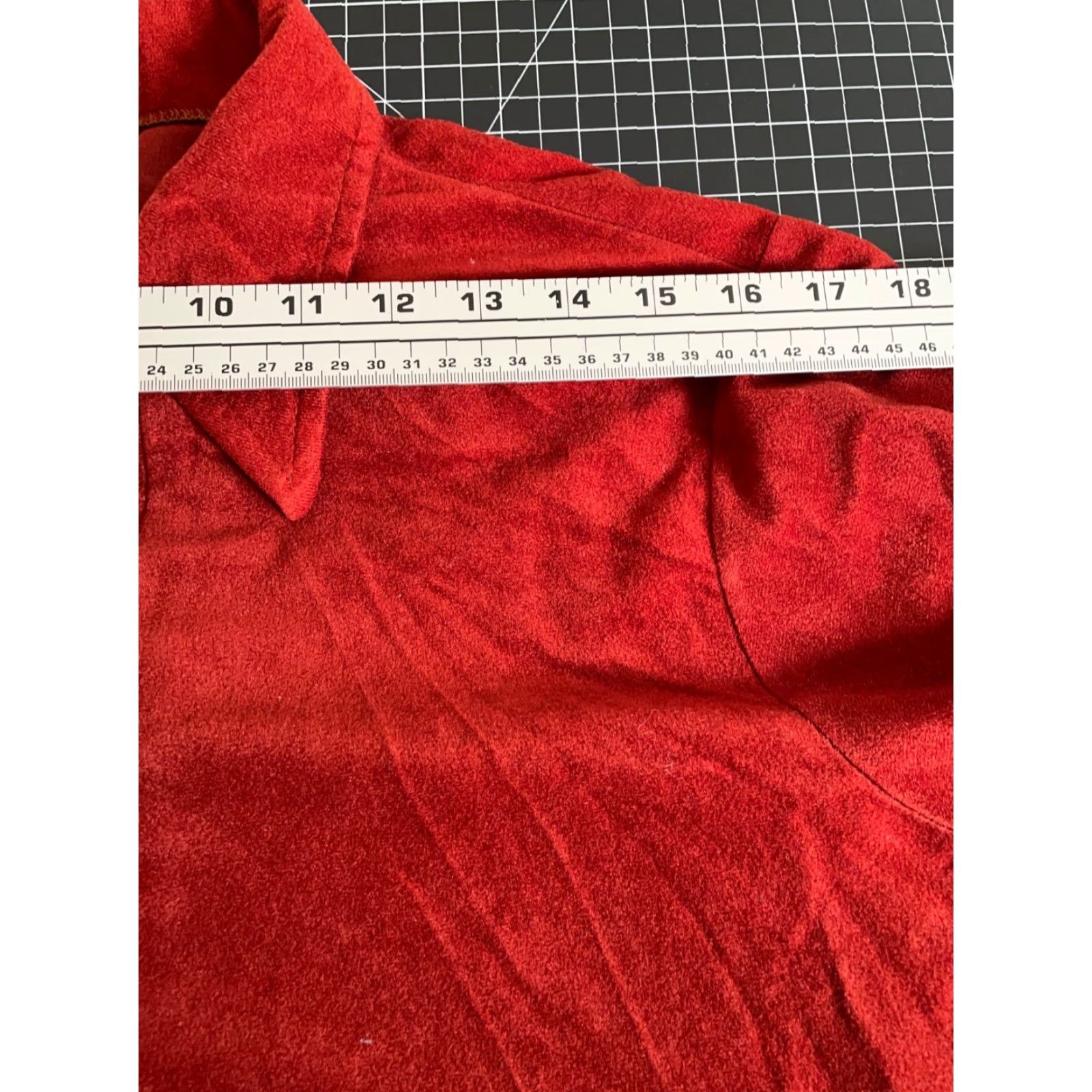 Velvet Vintage K-mart 80s Velvet Long Sleeve Polo Shirt Men M Burnt Red Retro 90s Preppy Size US M / EU 48-50 / 2 - 7 Thumbnail