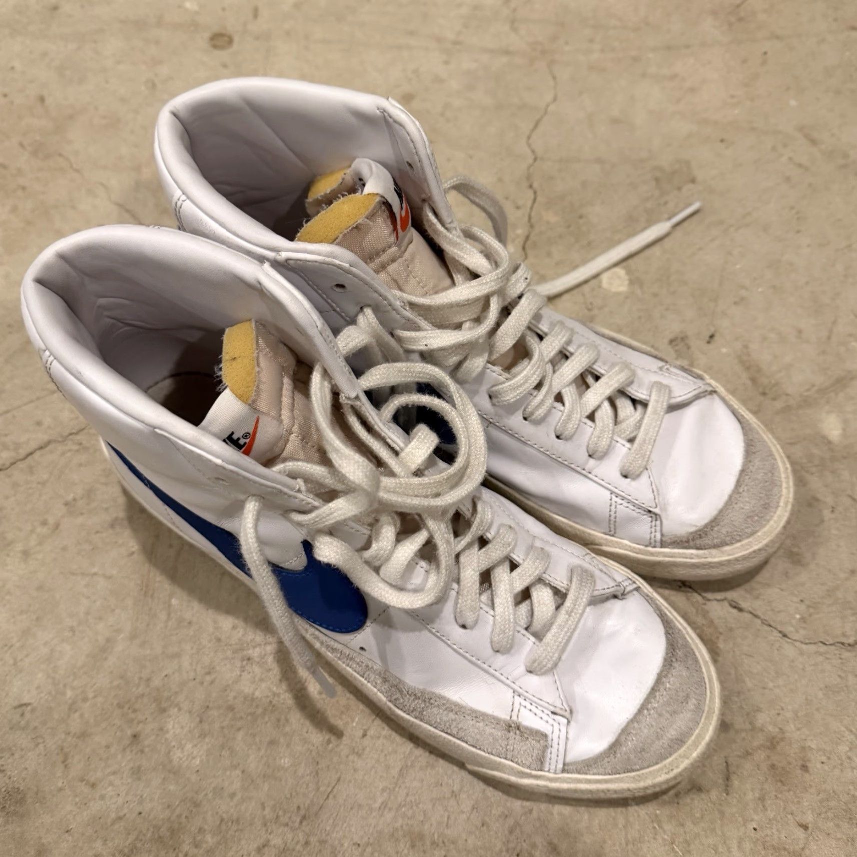 Nike Nike Blazer Mid 77 White Blue Shoes Sneakers CZ1055-124 Womens US 10.5 Size M / US 6-8 / IT 42-44 - 3 Thumbnail