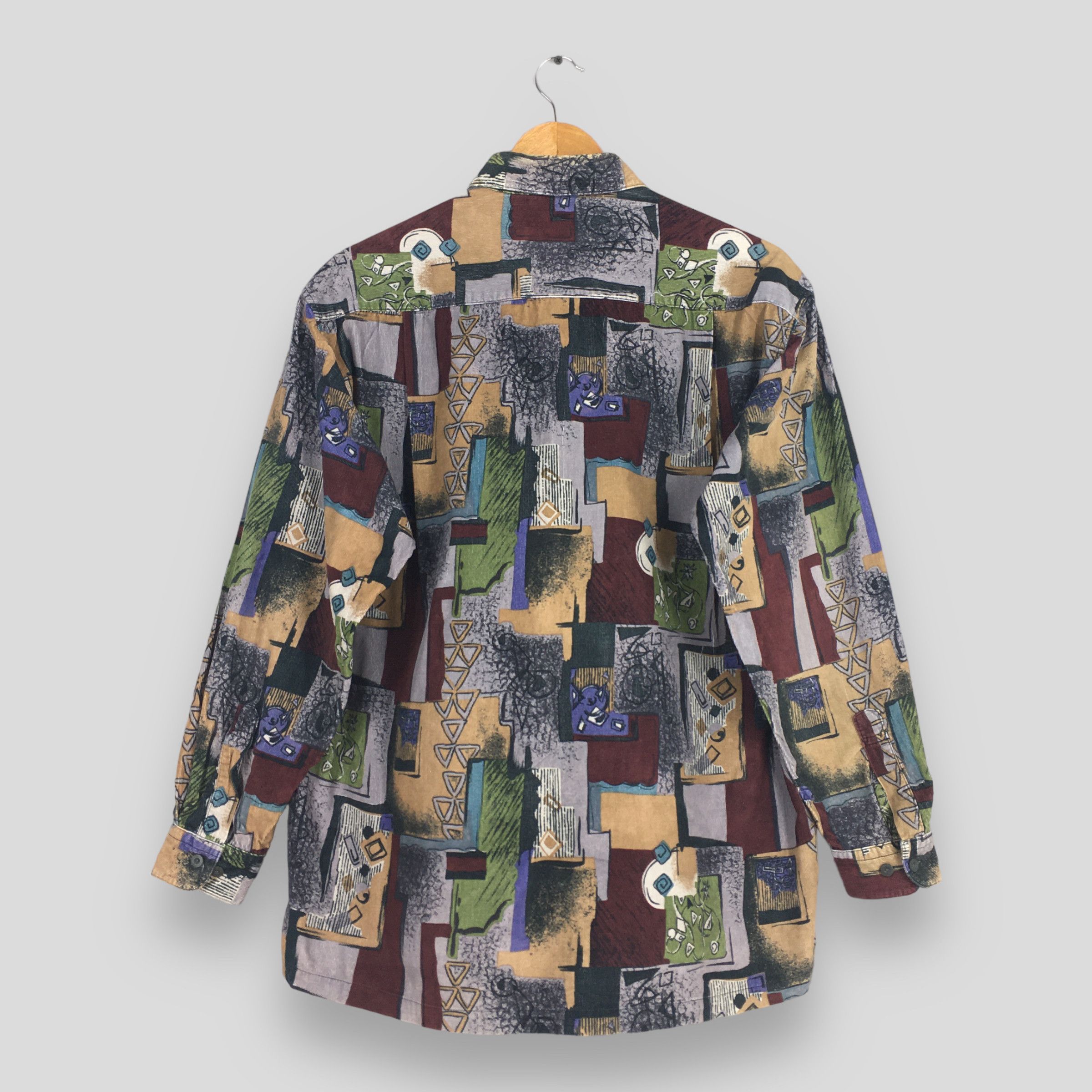Designer × Vintage Abstract Pop Art Retro Geometrical Tribal Shirt Large Size US L / EU 52-54 / 3 - 7 Thumbnail