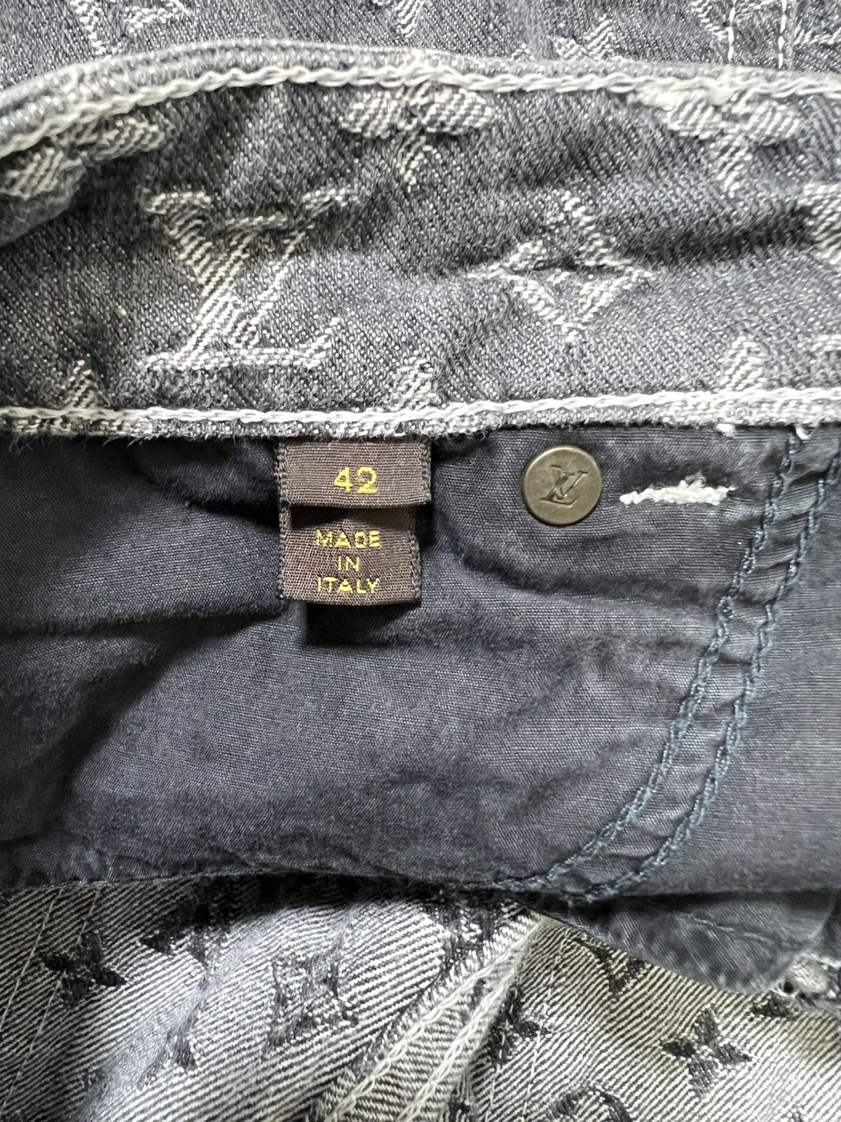 Louis Vuitton Louis Vuitton - Marc Jacobs - Jacquard Monogram Denim Jeans Size 28" / US 6 / IT 42 - 20 Thumbnail