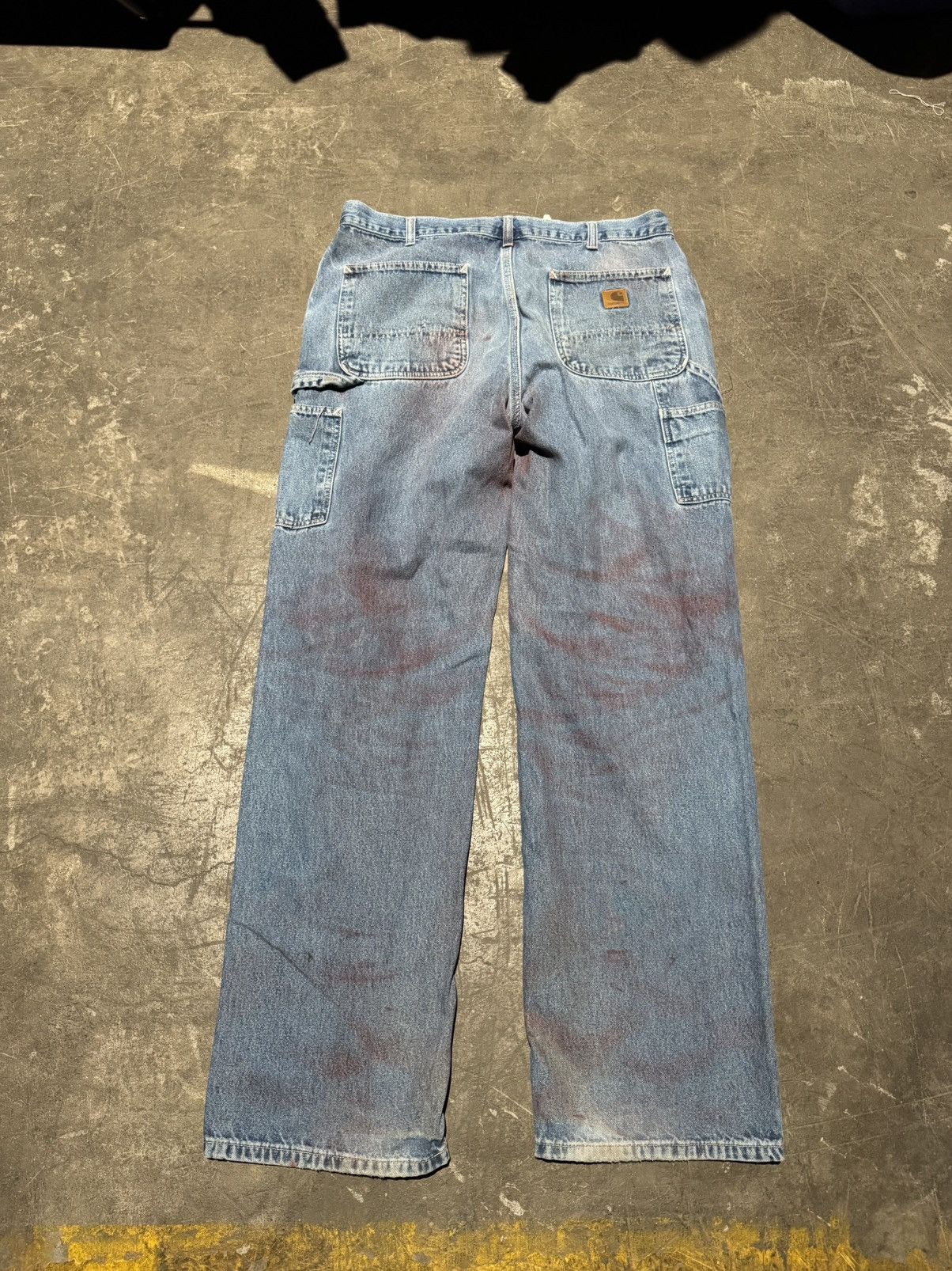 Carhartt × Vintage Vintage Distressed Carhartt Denim Carpenter Jeans Size 36x34 Size US 36 / EU 52 - 12 Thumbnail