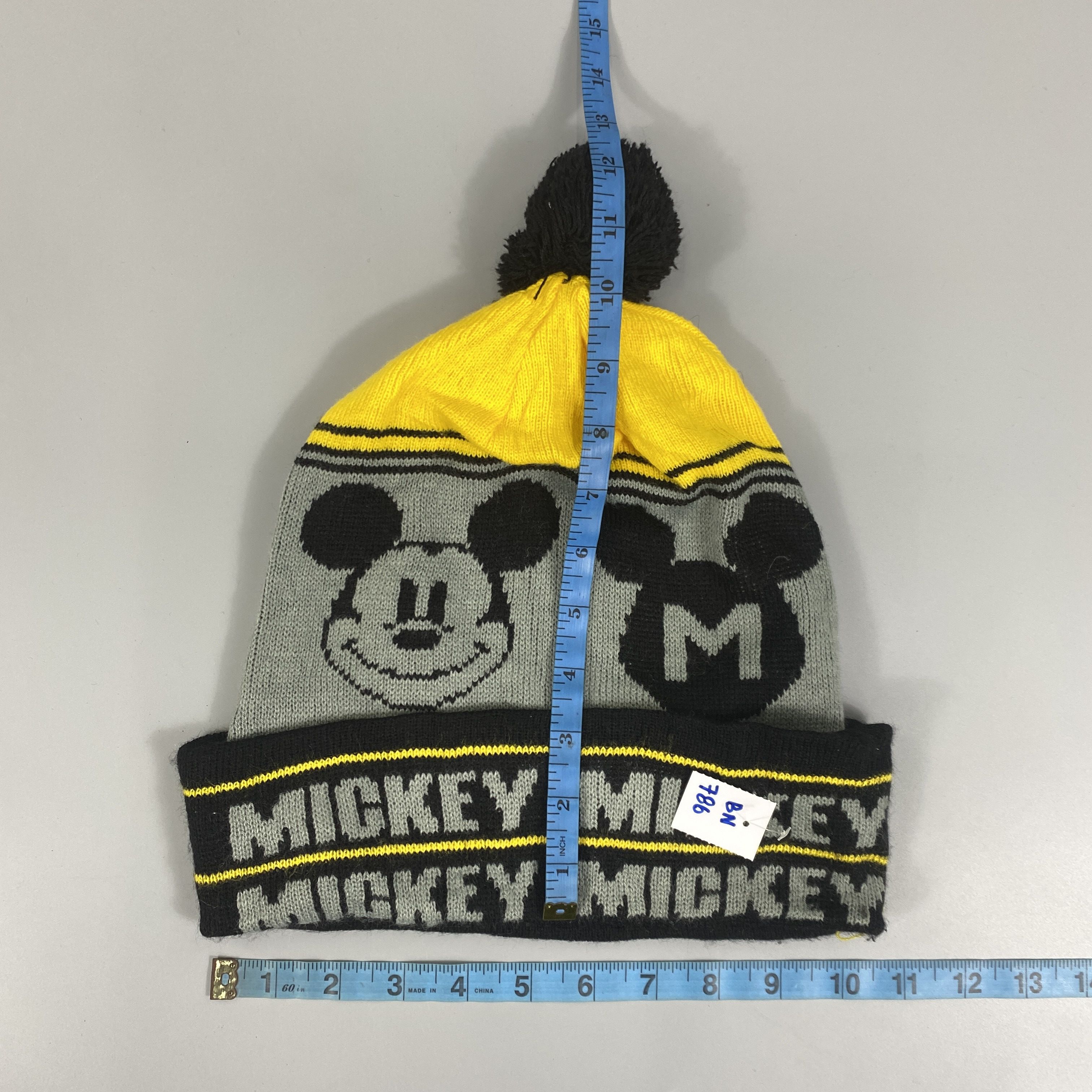 Japanese Brand Disney Mickey Mouse Beanie Pom Pom -BN786 Size ONE SIZE - 5 Thumbnail