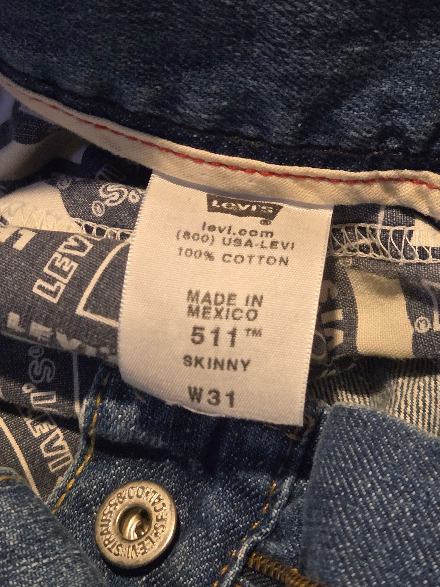 Other Levis Jeans Mens W31 511 Skinny Cut Off Denim Shorts Light Size US 31 - 2 Thumbnail