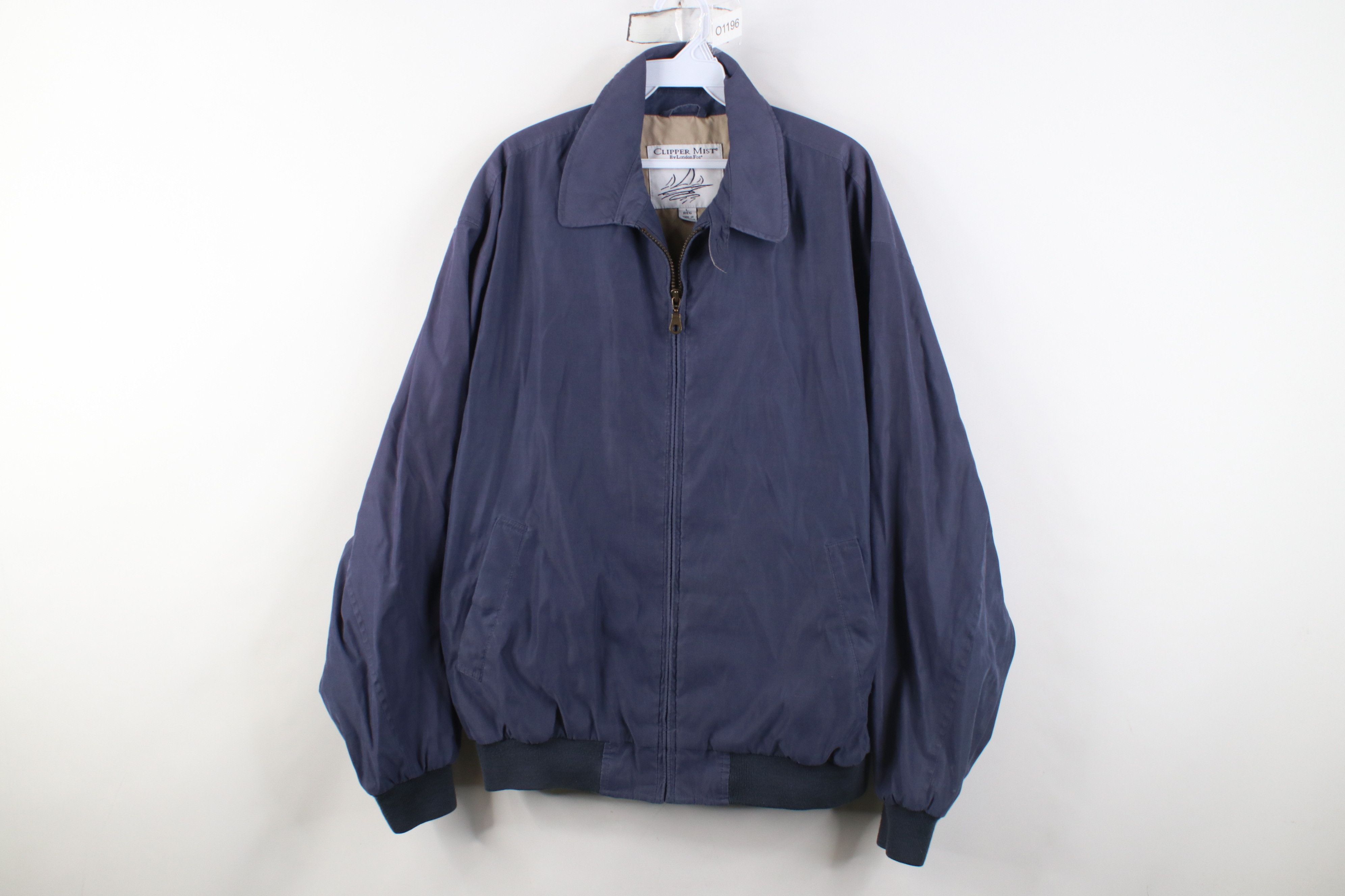 Vintage Vintage 90s Streetwear Full Zip Bomber Jacket Blue Size US L / EU 52-54 / 3 - 1 Thumbnail