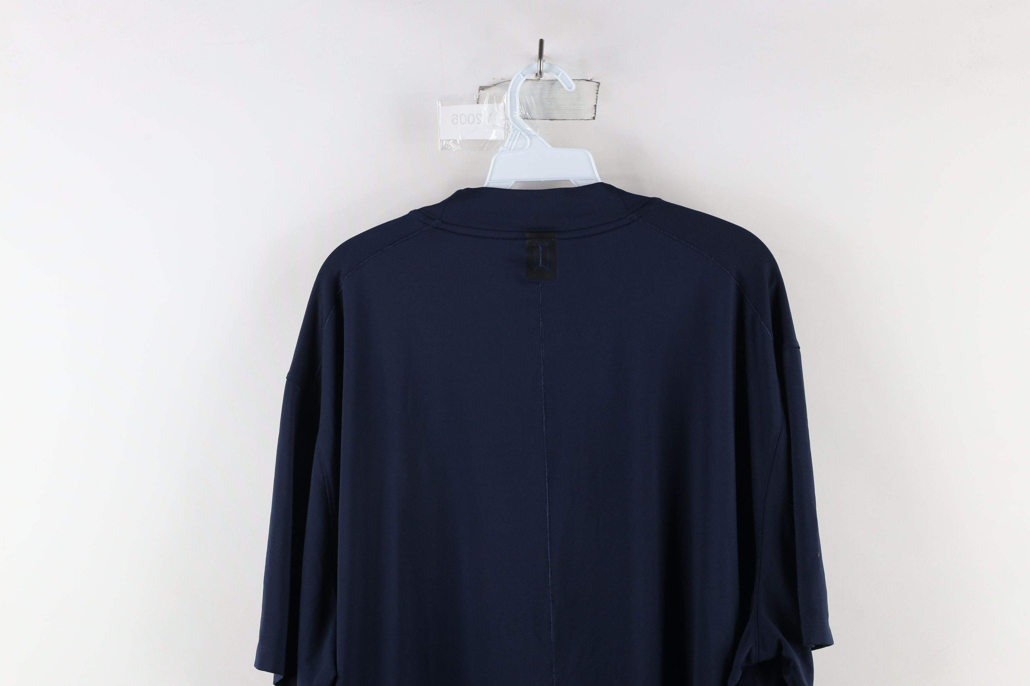 Nike × Vintage Nike Mini Swoosh University of Michigan Mock Neck T-Shirt Size US XXL / EU 58 / 5 - 10 Thumbnail