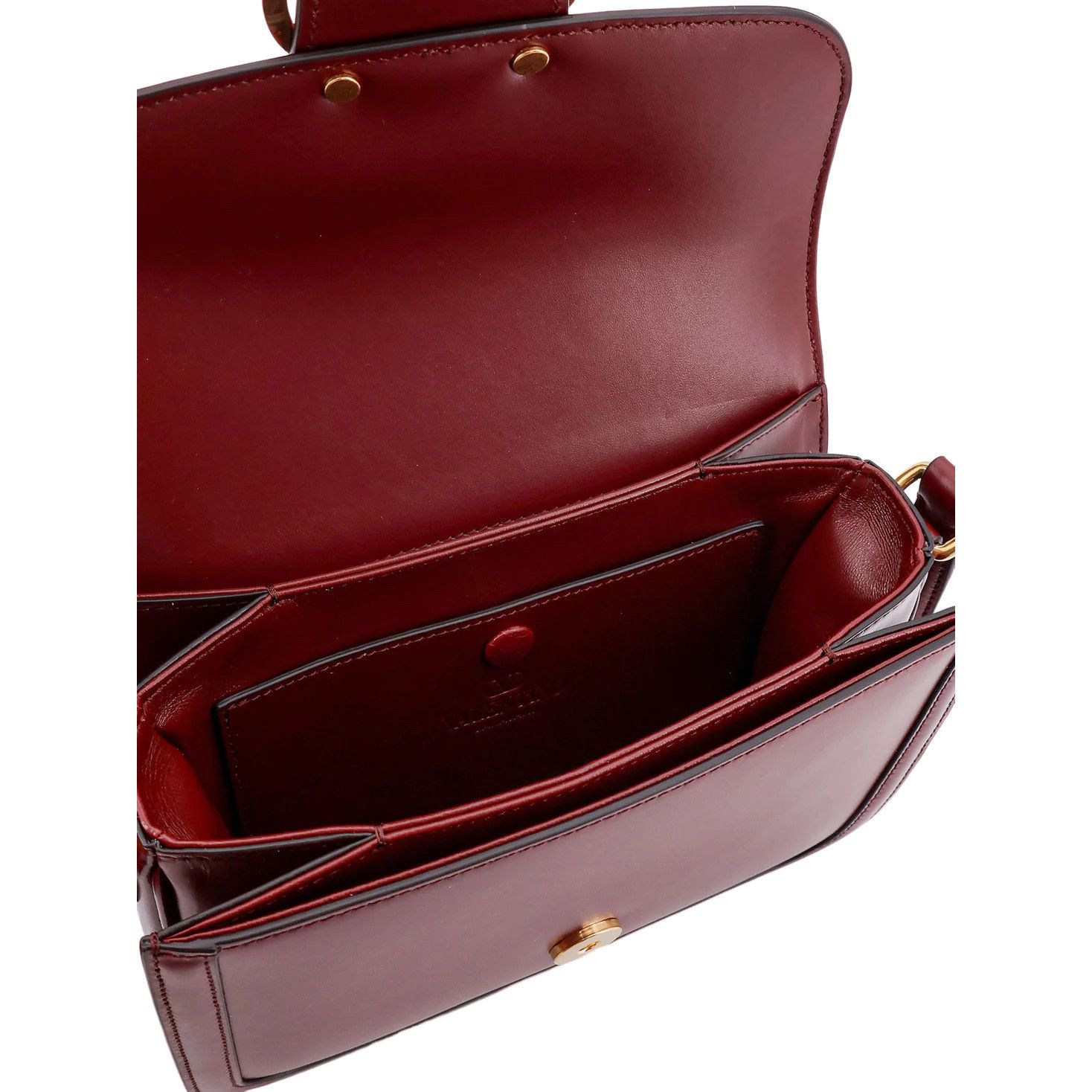 Valentino VALENTINO GARAVANI 9To5 Small Red Smooth Leather Shoulder Ba Size ONE SIZE - 4 Thumbnail