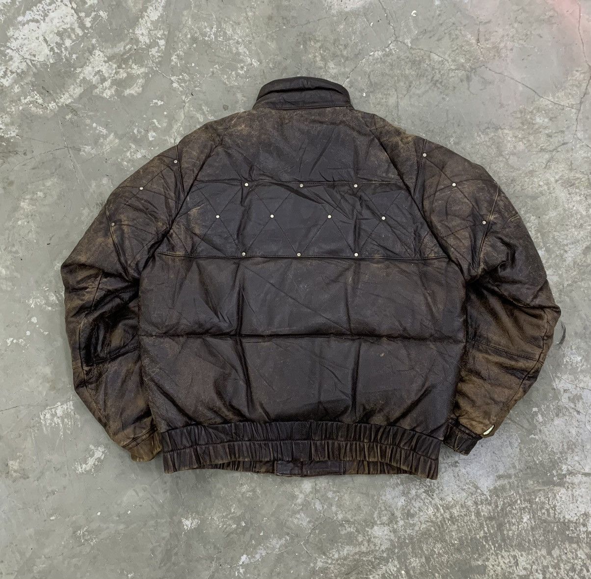 Playboy Vintage Playboy leather puffer jacket Size US L / EU 52-54 / 3 - 4 Thumbnail