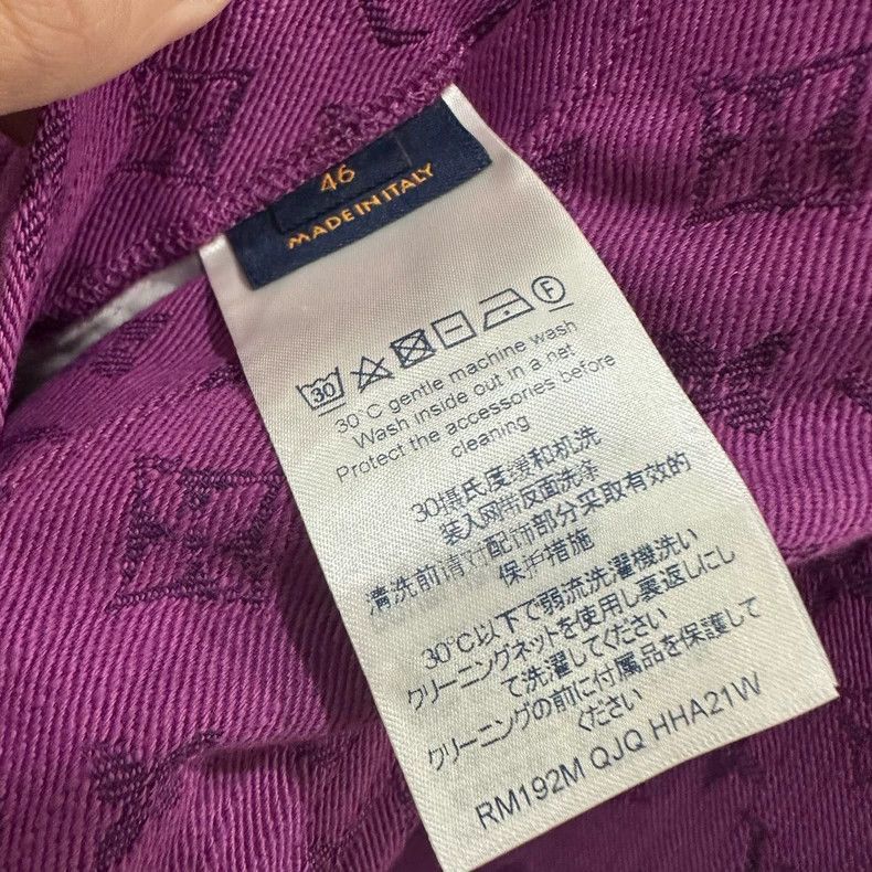 Louis Vuitton louis vuitton purple logo denim jacket Size US M / EU 48-50 / 2 - 5 Thumbnail