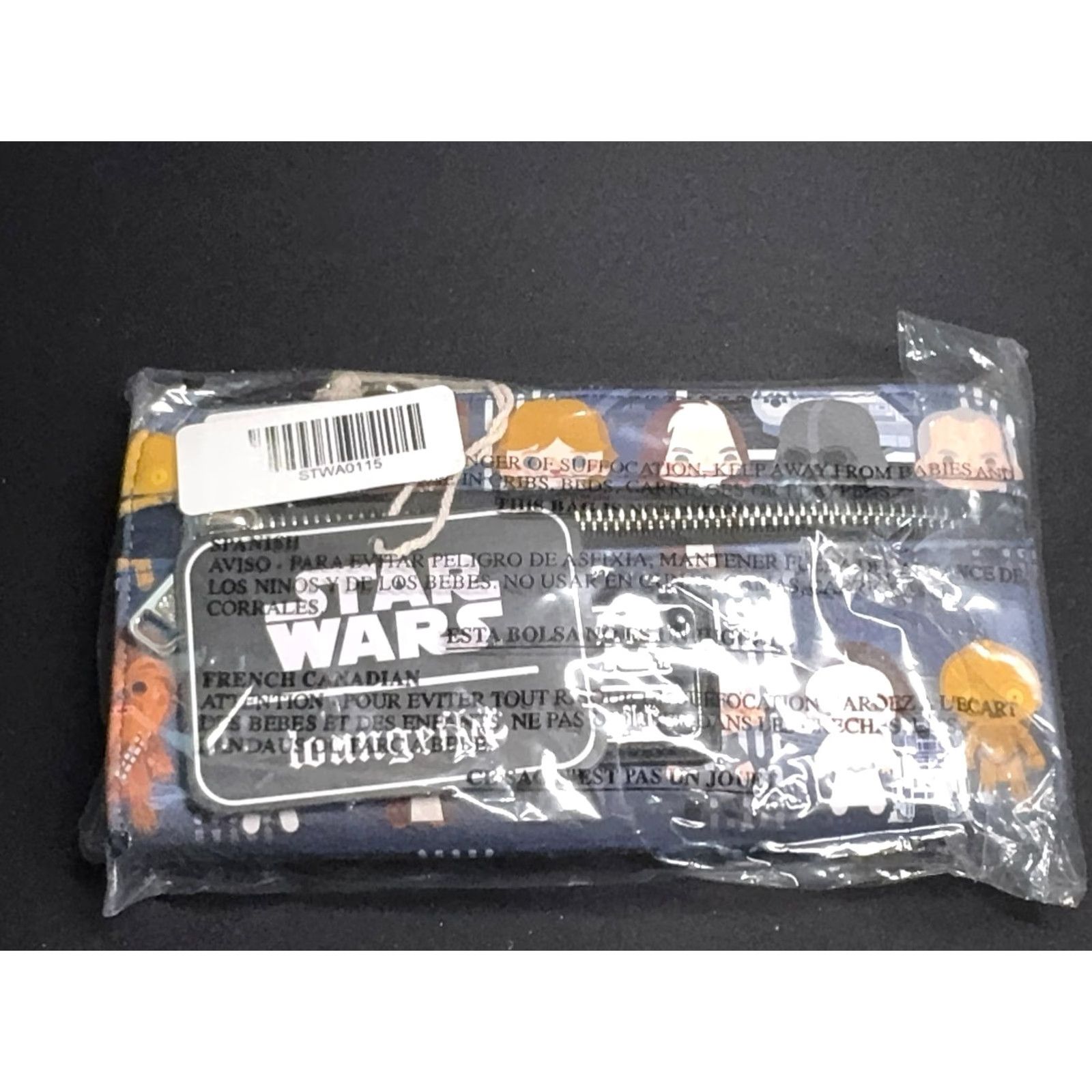 Vintage VINTAGE Star Wars Loungefly Wallet Womens Blue Faux Leather Zipper Mini Figure New Tags Size ONE SIZE - 7 Thumbnail
