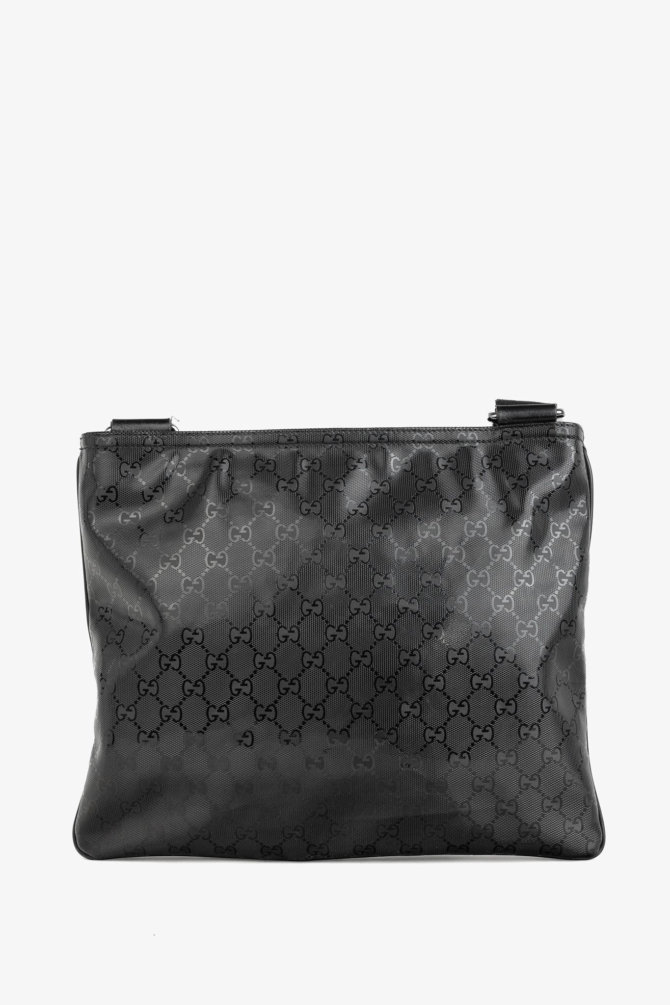 Gucci Gucci Black GG Imprime Coated Canvas Messenger Bag Size ONE SIZE - 4 Thumbnail