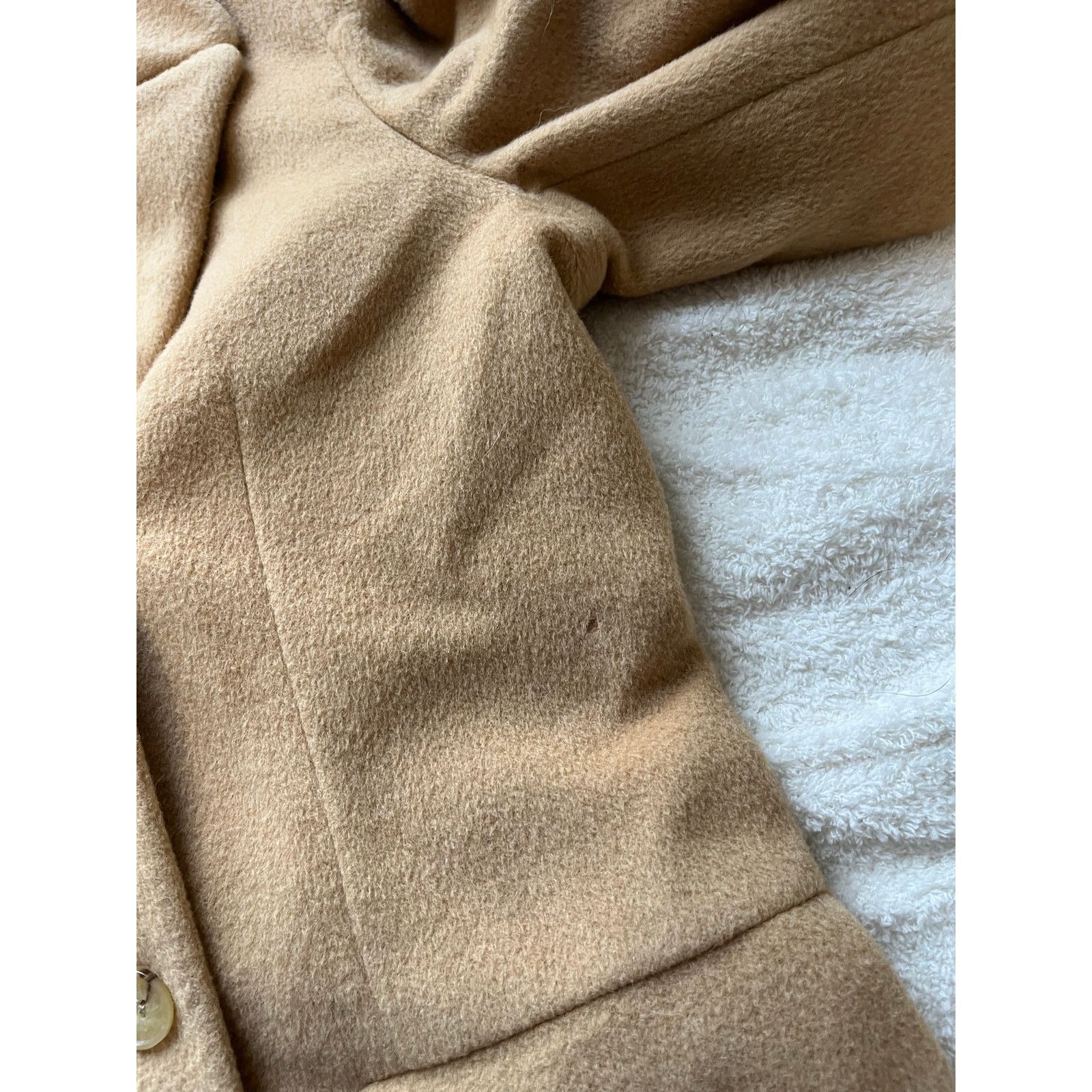 Brooks Brothers Vtg 90s Ralph Lauren Bergdorf Goodman women’s 12 Wool Trench Size XL / US 12-14 / IT 48-50 - 5 Thumbnail