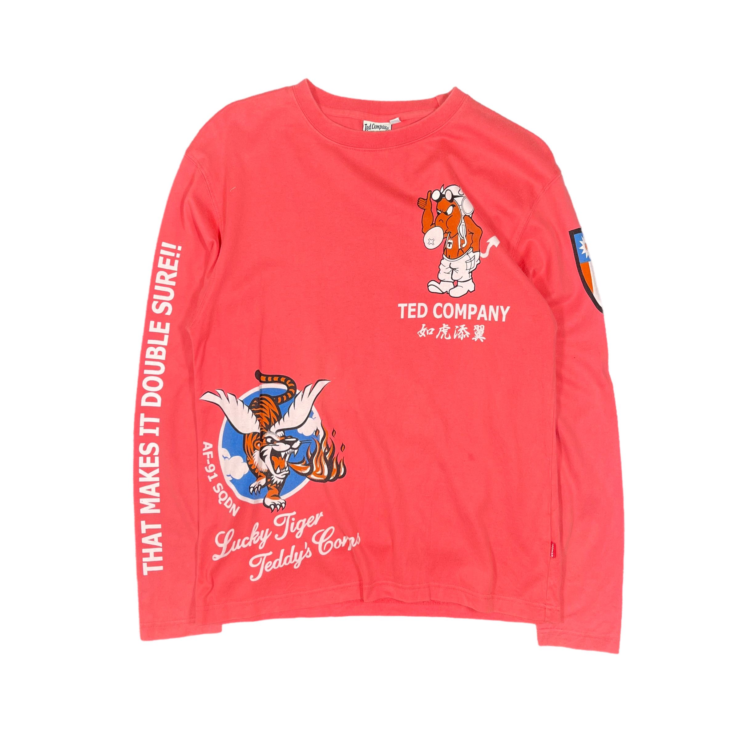 Tedman × Toyo Enterprises Ted Company Red Devils Angry Teddy Sukajan Shirt Size US M / EU 48-50 / 2 - 3 Thumbnail
