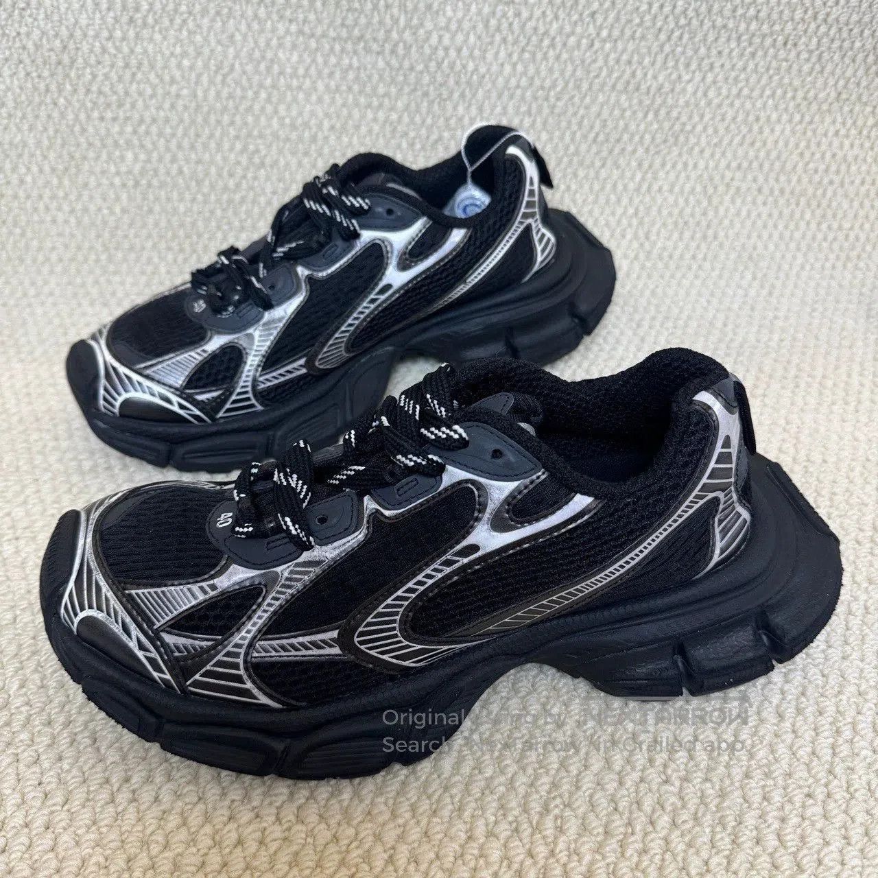 Balenciaga balenciaga low-top dad sneakers in black and white. Size US 7.5 / EU 40-41 - 1 Thumbnail