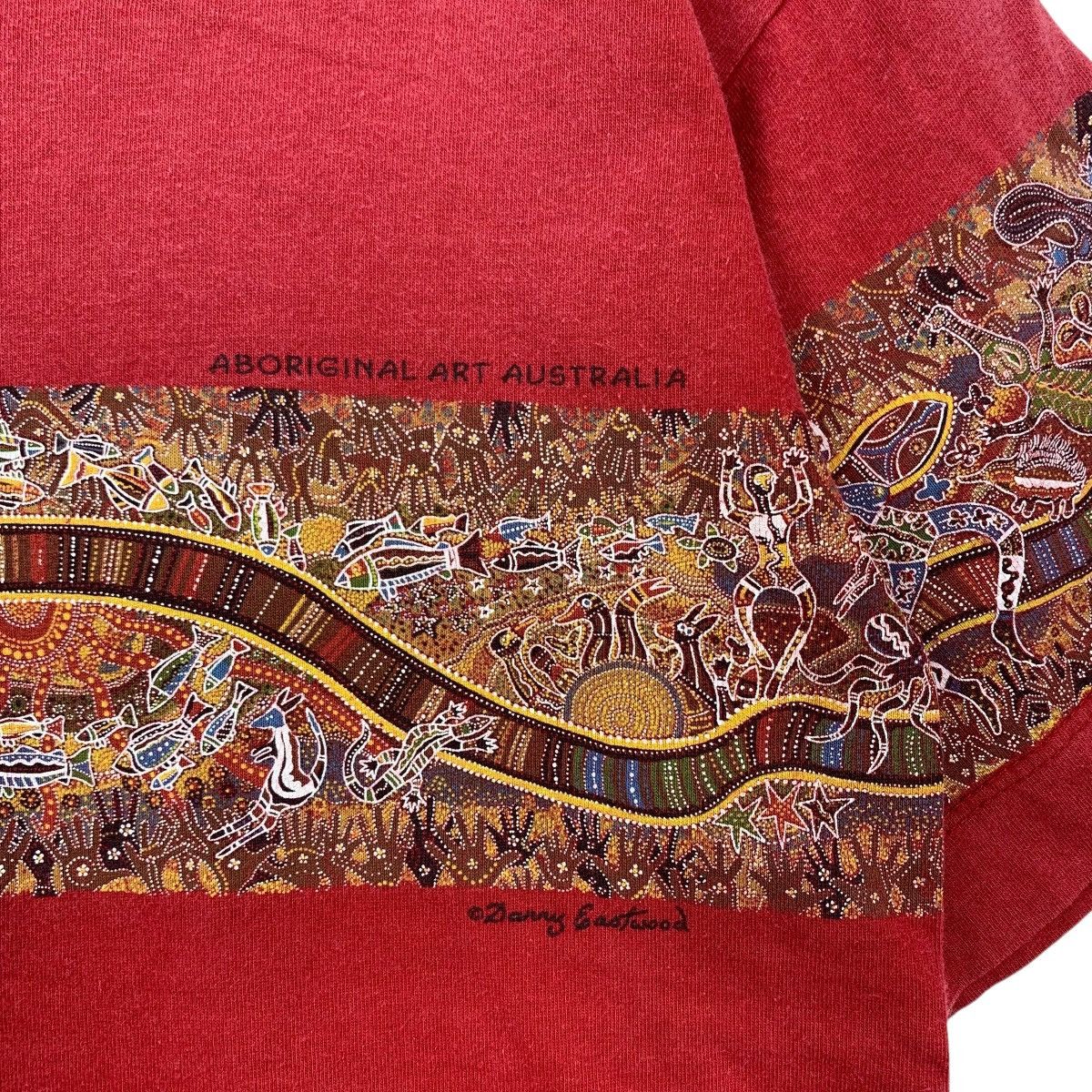 Vintage Vintage 90s DANNY EASTWOOD Rainbow Serpent Australia Shirt Size US S / EU 44-46 / 1 - 3 Thumbnail