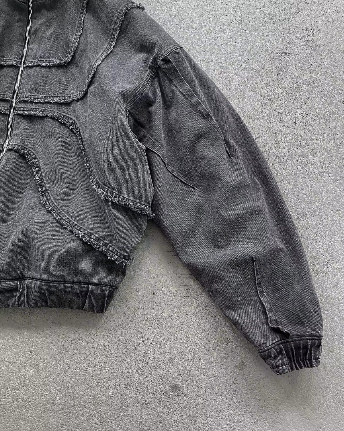 Japanese Brand × Vintage Y2K Splicing Zip Up Hoodie Denim Jacket Size US M / EU 48-50 / 2 - 4 Thumbnail