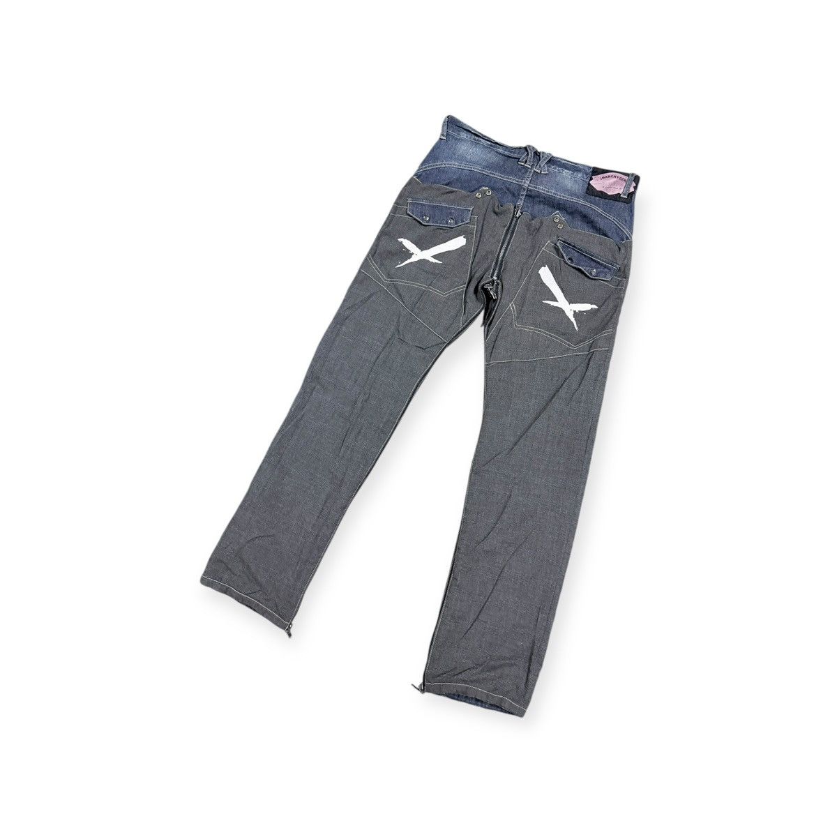 Seditionaries Vtg🔥Avant-Garde ppfm AnarchyDenim Eastern Rock Reverseible Size US 33 - 17 Thumbnail