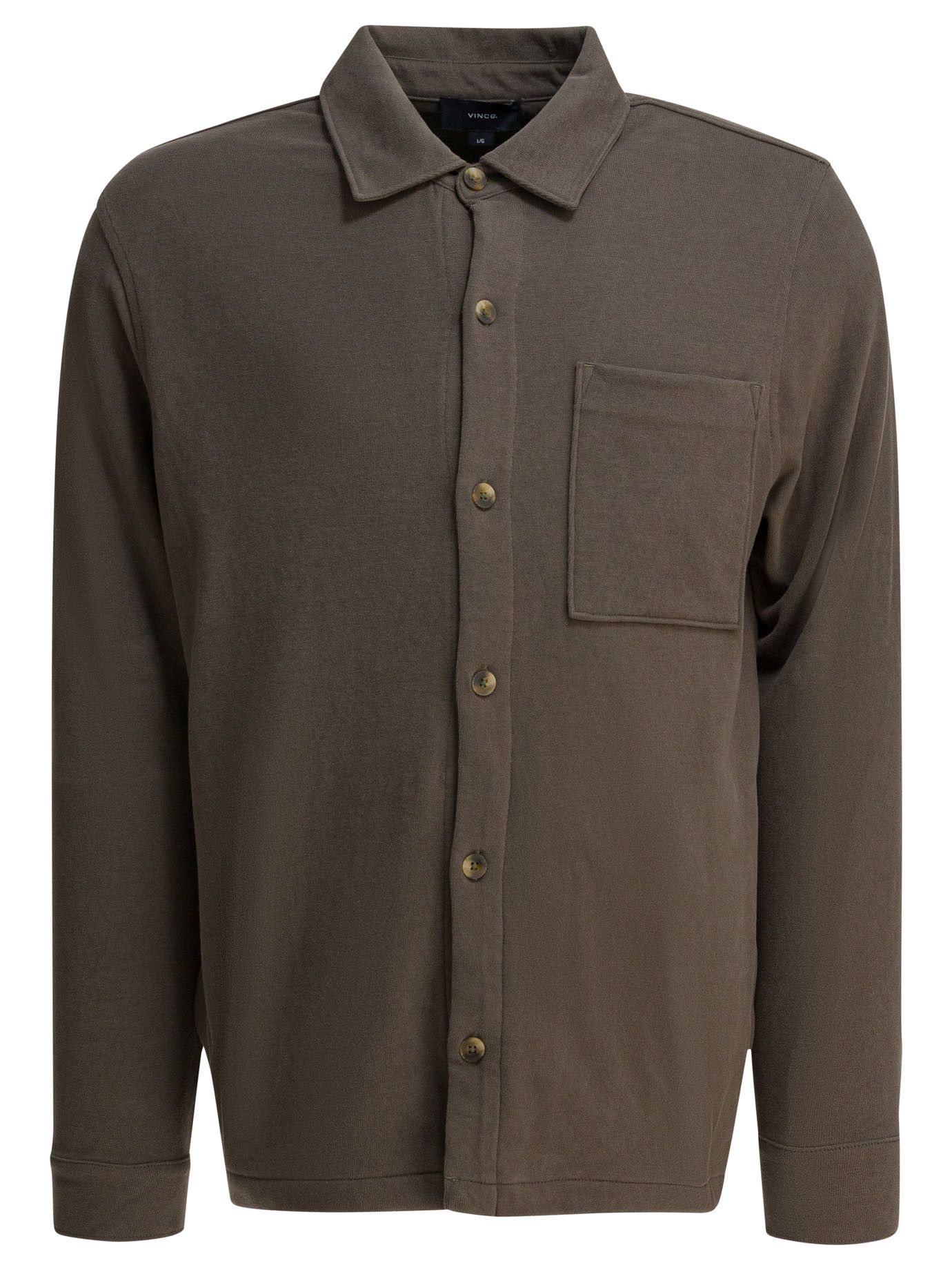 Vince Vince Cotton Suede Overshirt Jacket tag size L Men - USA Duties Paid Size US L / EU 52-54 / 3 - 1 Thumbnail
