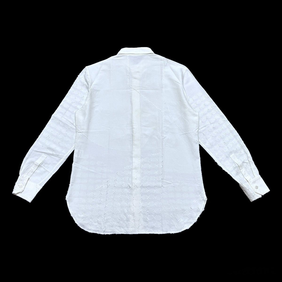 Issey Miyake S/S 2004 Circular Puckered Texture L/S Shirt Size US M / EU 48-50 / 2 - 2 Thumbnail