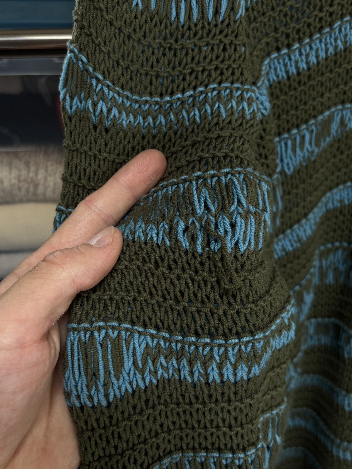 Acne Studios Acne Studios Distressed Crochet Mesh Knit Vintage Sweater Size US XS / EU 42 / 0 - 10 Thumbnail