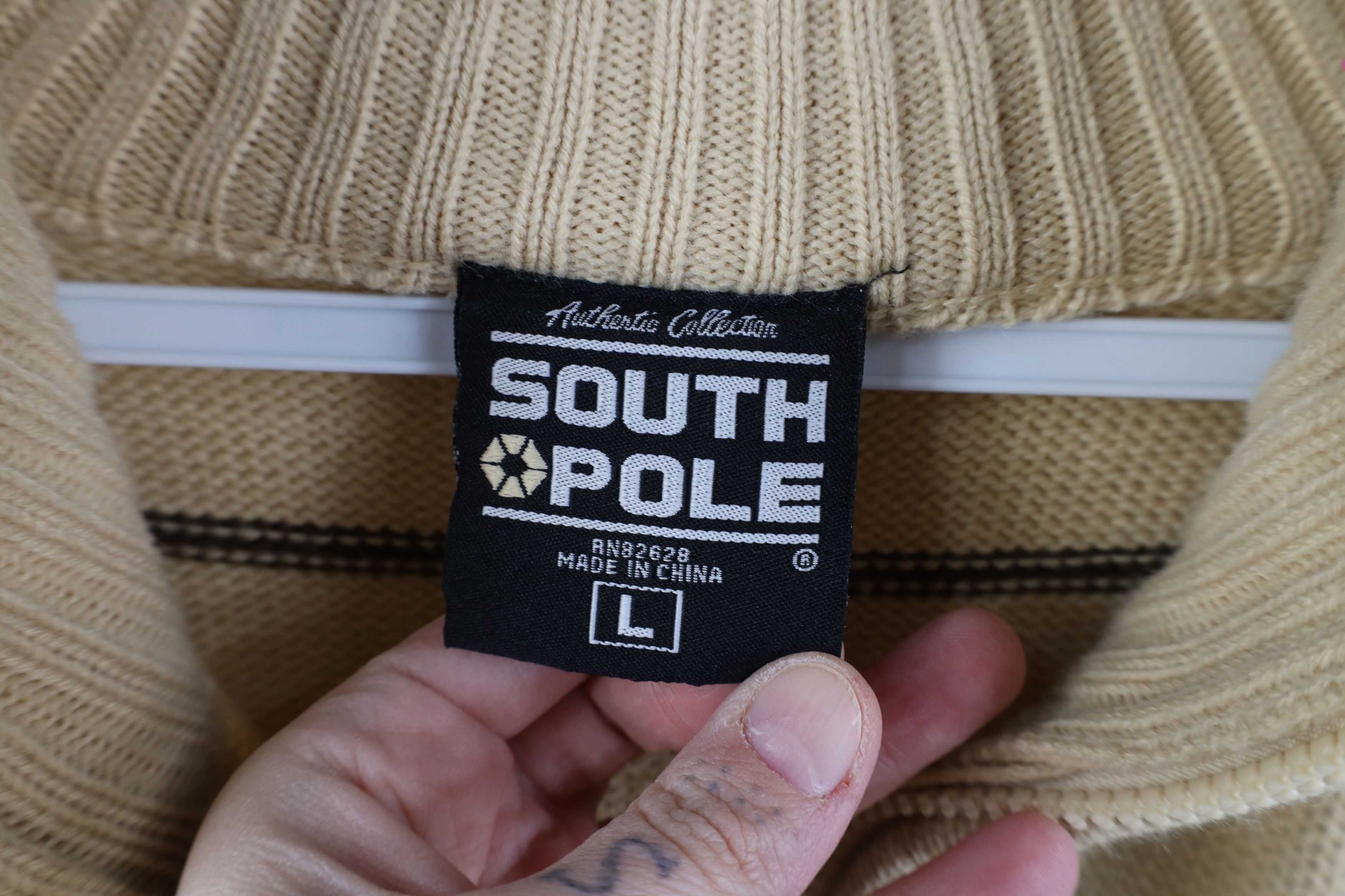 Southpole Vintage 90s Y2K Southpole Striped Half Zip Pullover Sweater Size US XL / EU 56 / 4 - 7 Thumbnail