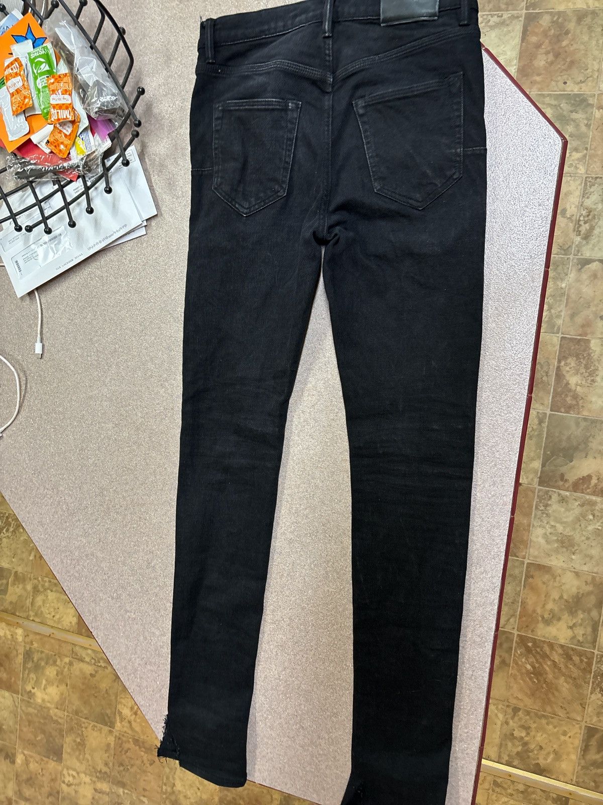 Purple Brand PURPLE BRAND black low rise skinny jeans Size US 28 / EU 44 - 3 Thumbnail