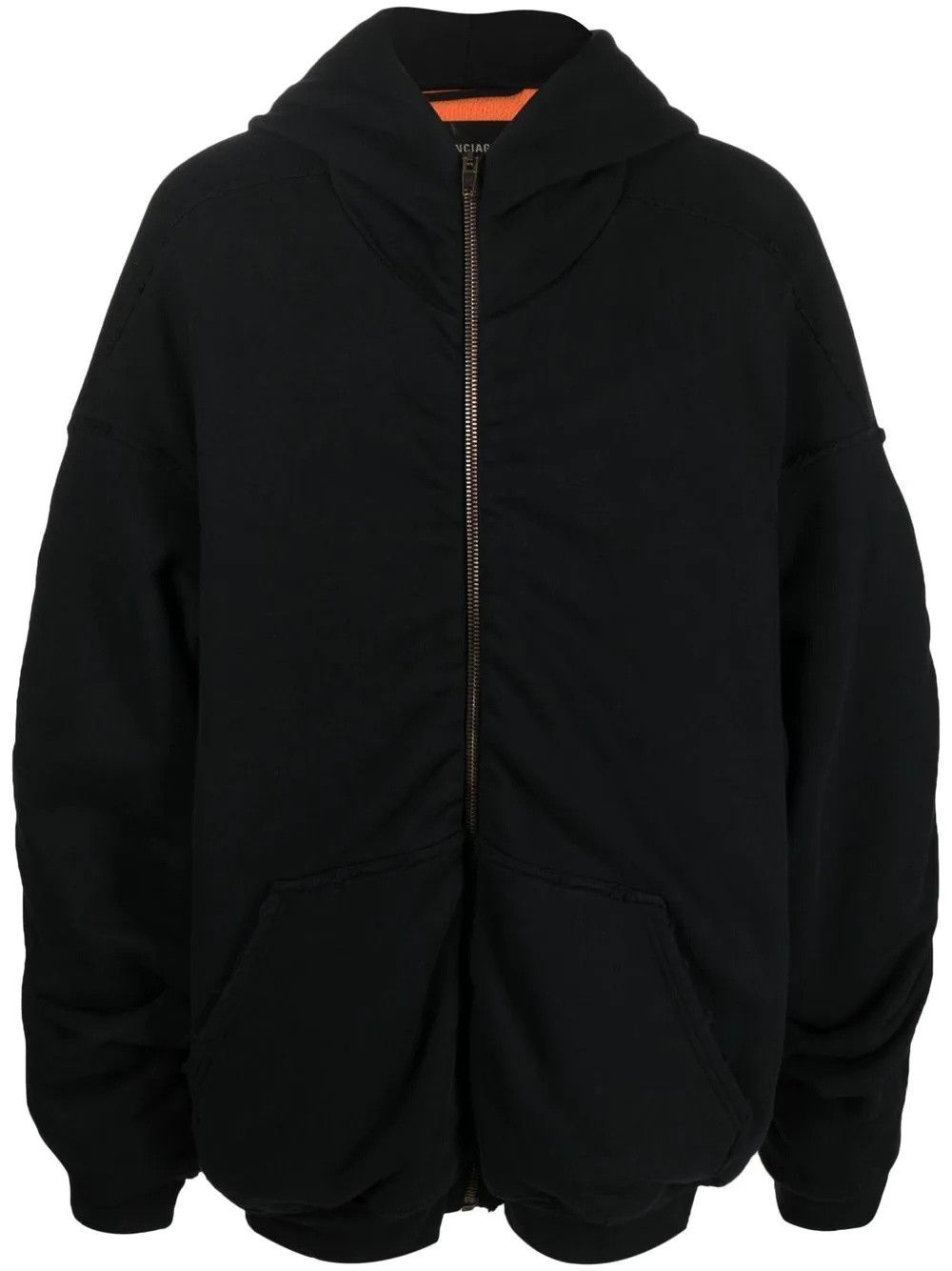 Balenciaga o1mt1gz0924 Oversized Bomber Hoodie in Black | Grailed