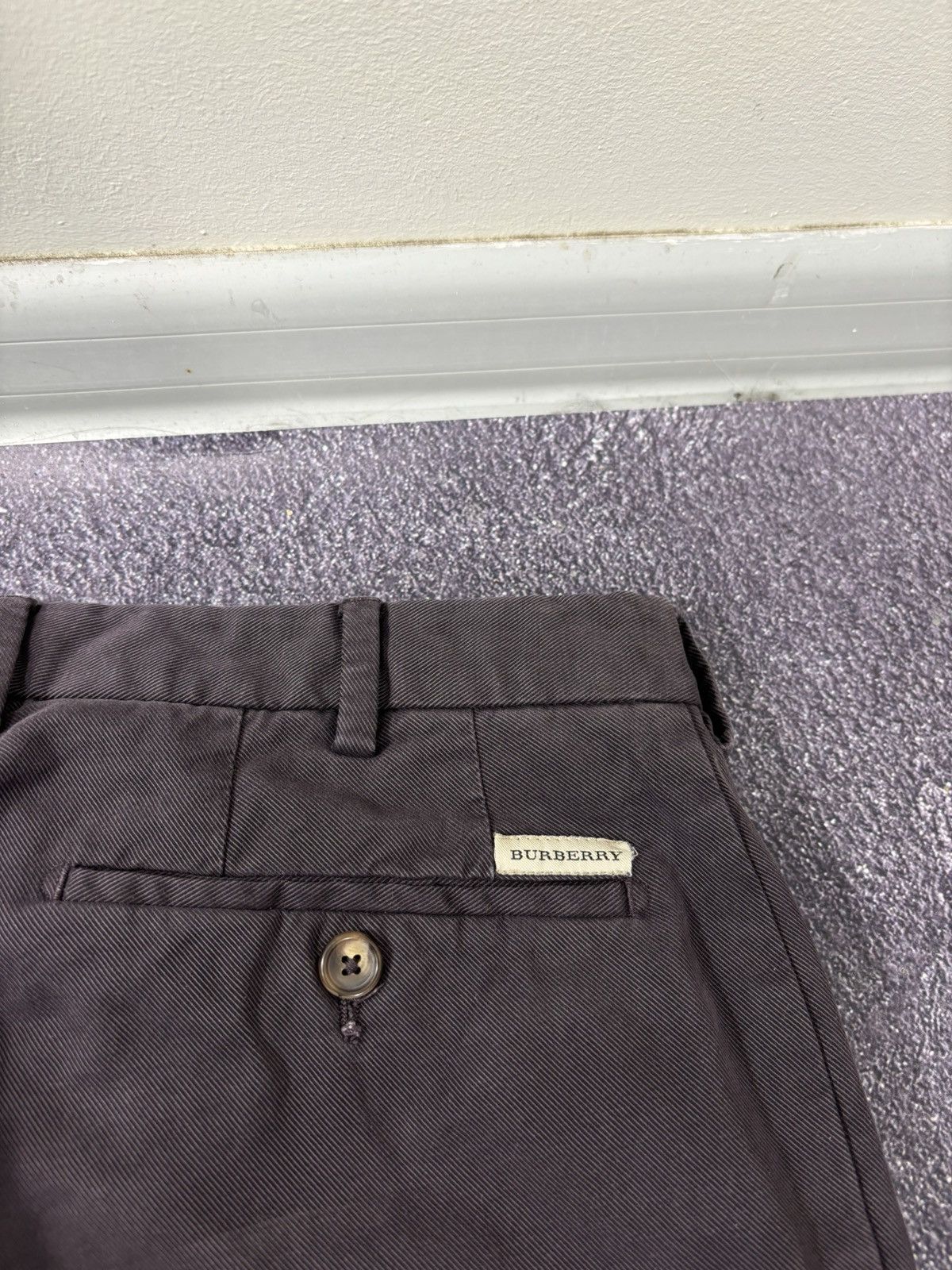 Burberry Burberry Men’s Burgundy Straight Fit Chino Pants Trousers Size US 36 / EU 52 - 16 Thumbnail
