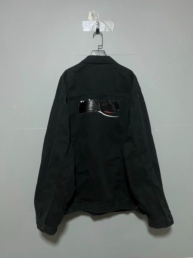 Balenciaga Balenciaga Tape Denim Jacket in Black Size US M / EU 48-50 / 2 - 1 Thumbnail